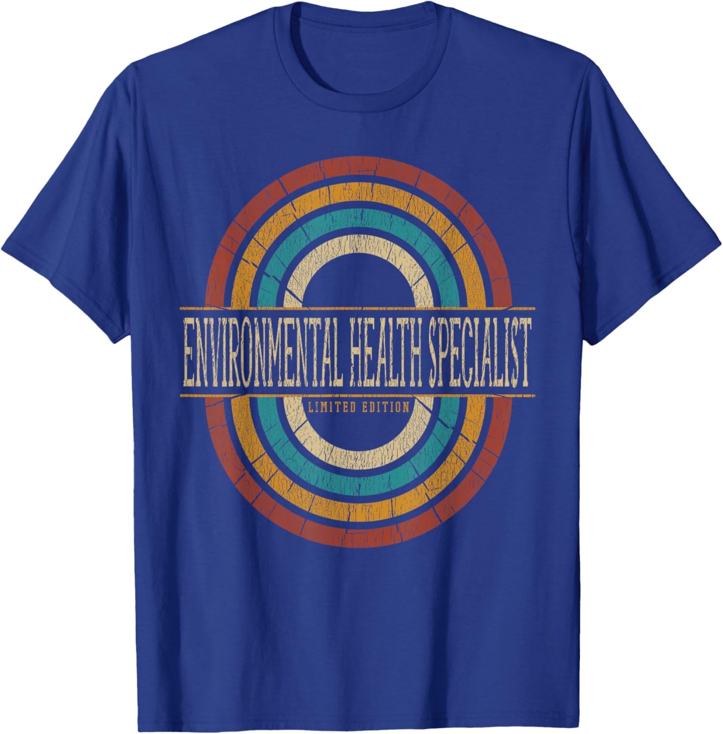Environmental Health Specialist Vintage Retro T-Shirt - T-Shirt | Royal