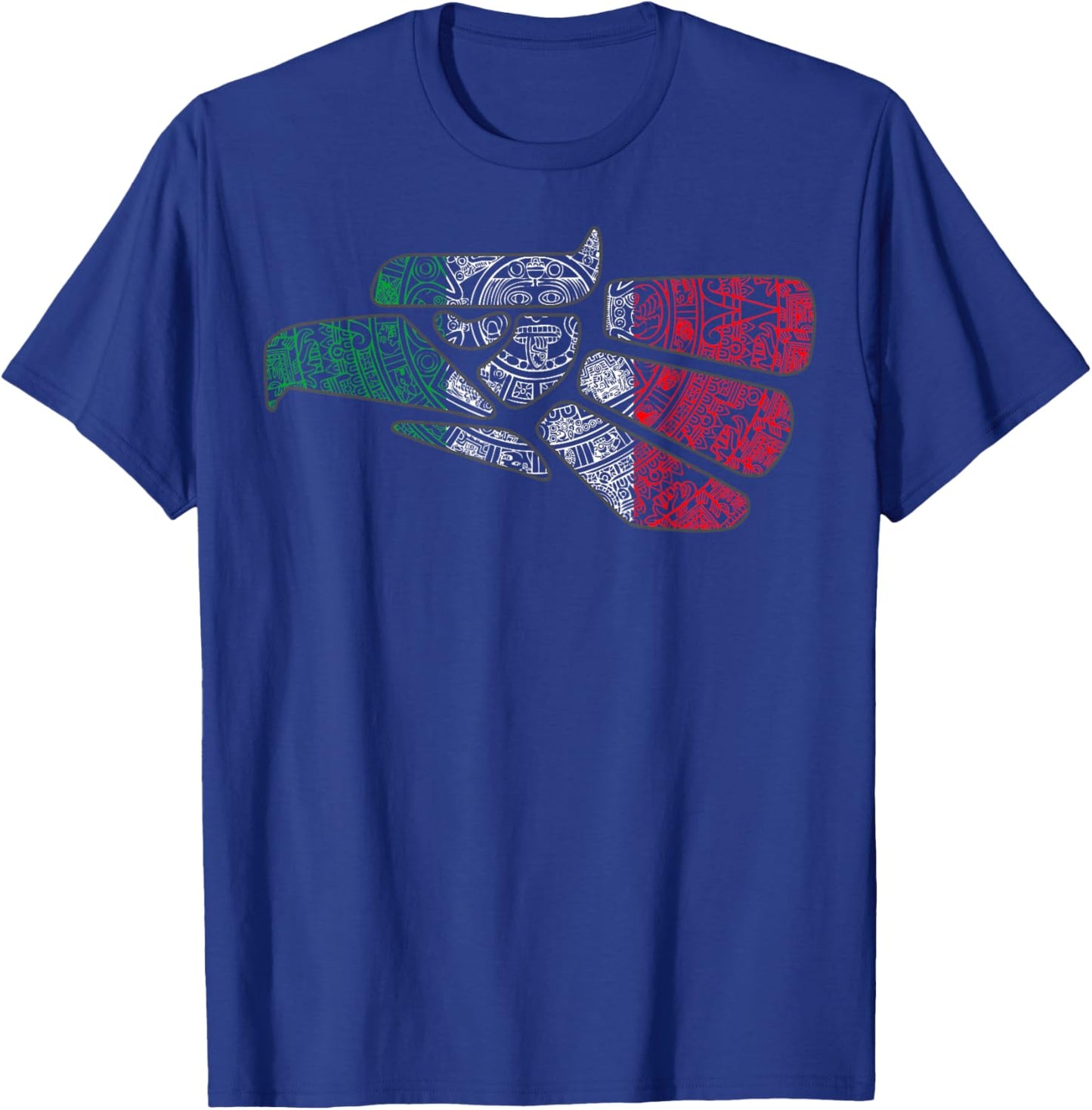 Mexico Sacred Aztec Calendar Mexican Eagle Archeological T-Shirt - T-Shirt | Royal
