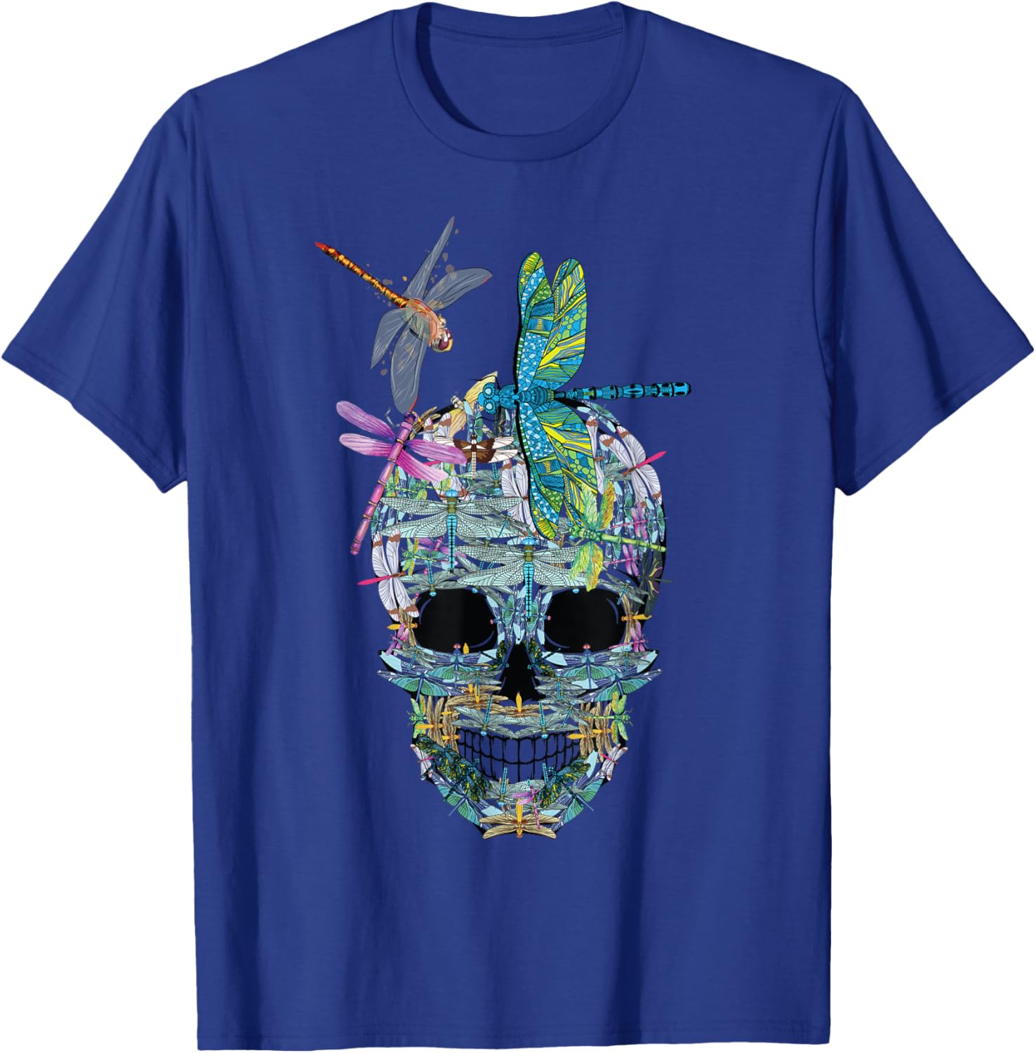 Matching Family dragonflies Skull Costume Halloween funny T-Shirt - T-Shirt | Royal