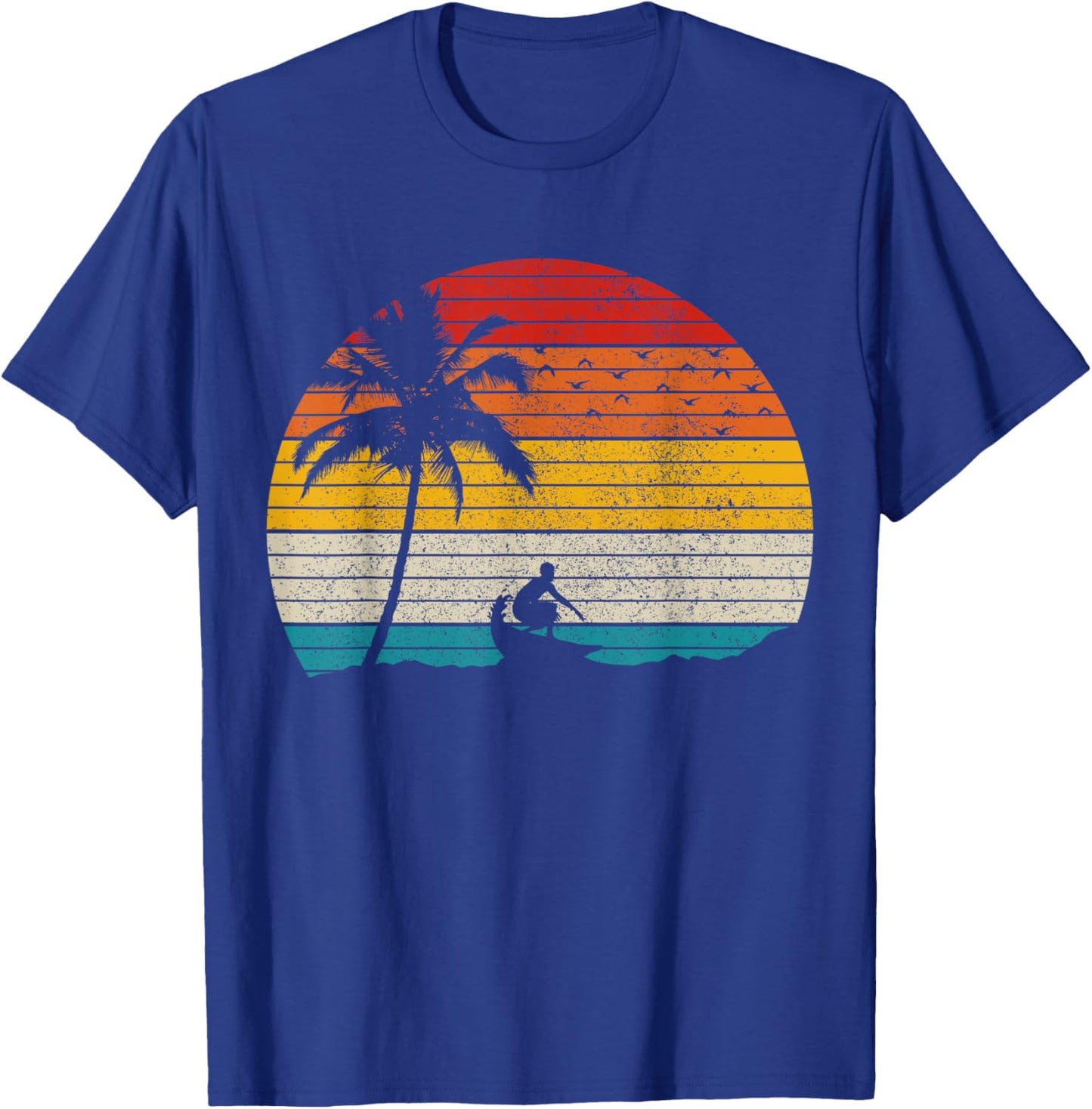 Vintage Surfer Retro Surfing Beach Surf T-Shirt - T-Shirt | Royal