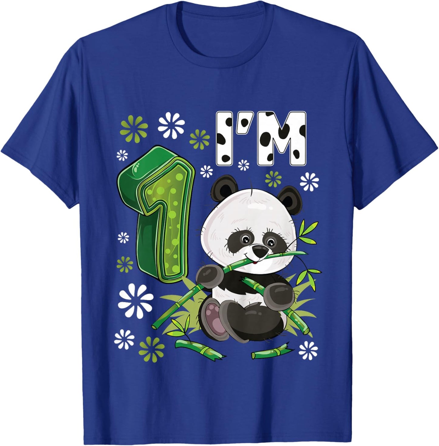1 Year Old Panda 1st Birthday Party Animal Panda Lover T-Shirt - T-Shirt | Royal