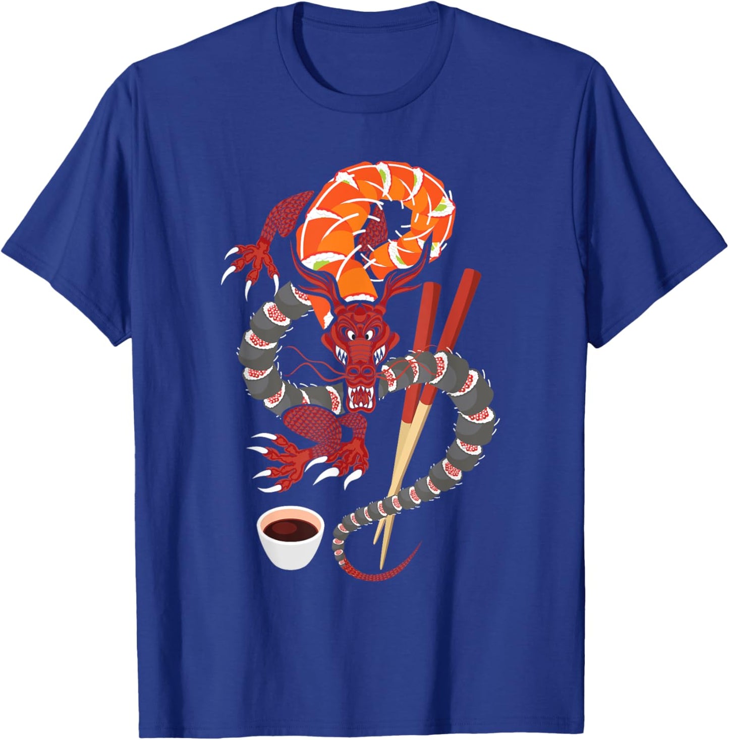 Sushi Dragon - Anime Japan Japanese Cuisine Chef Food Lover T-Shirt - T-Shirt | Royal