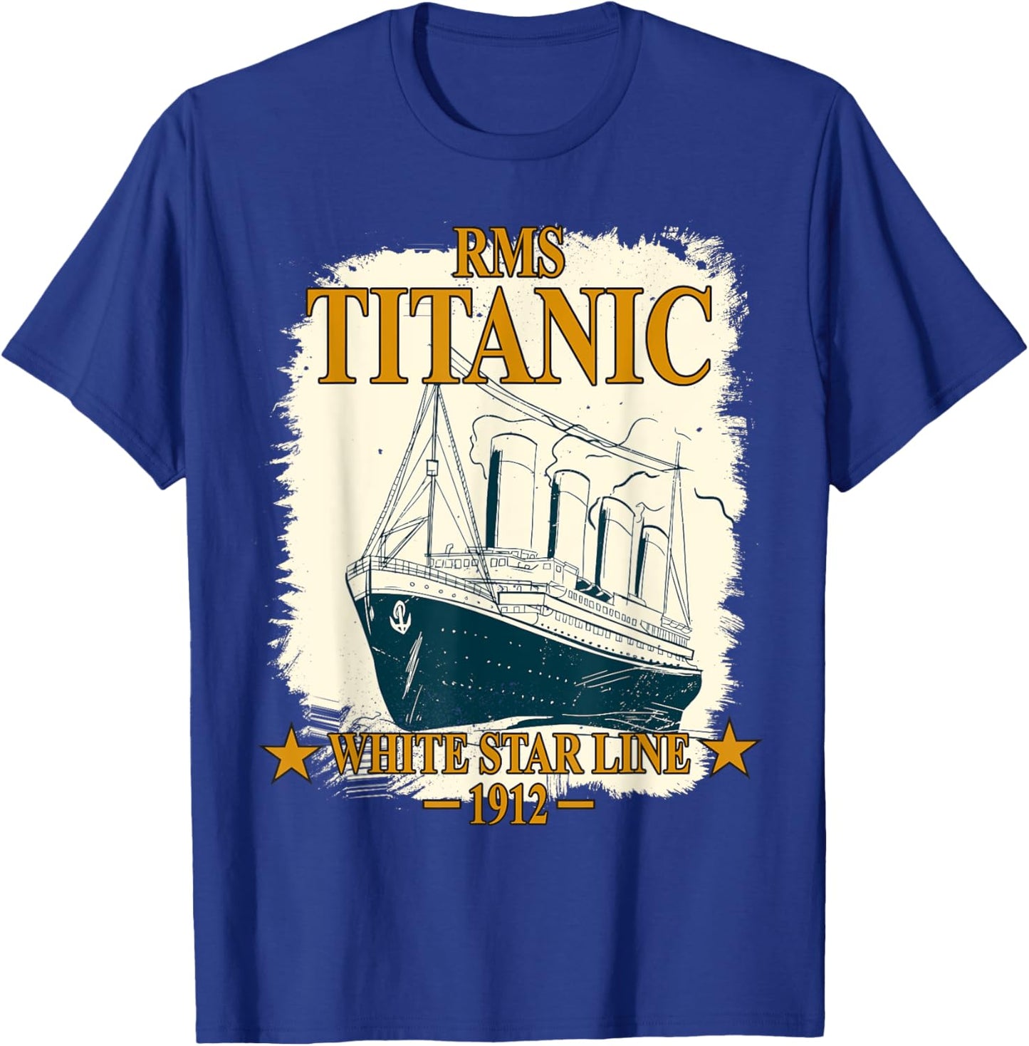 RMS TITANIC White Star Line Cruise Ship Retro Vintage Kids T-Shirt - T-Shirt | Royal