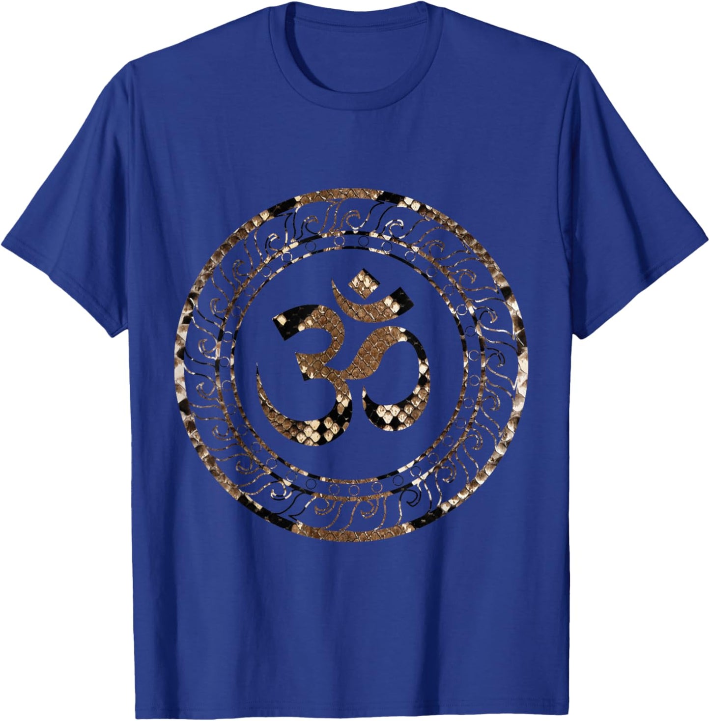 Zen Gift Ideas Om Ohm Aum Spiritual Yoga -Adults Black Short Sleeve Modern Casual T-Shirt - T-Shirt | Royal