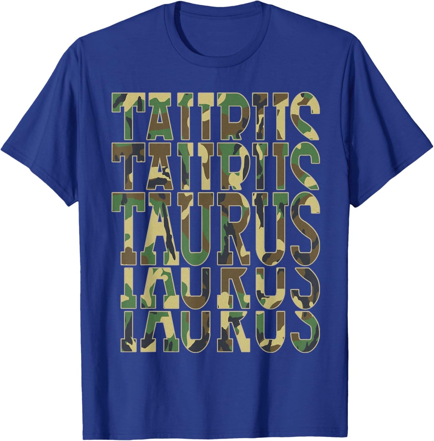 April King Man Born in May Taurus Zodiac Camouflage Birthday T-Shirt - T-Shirt | Royal