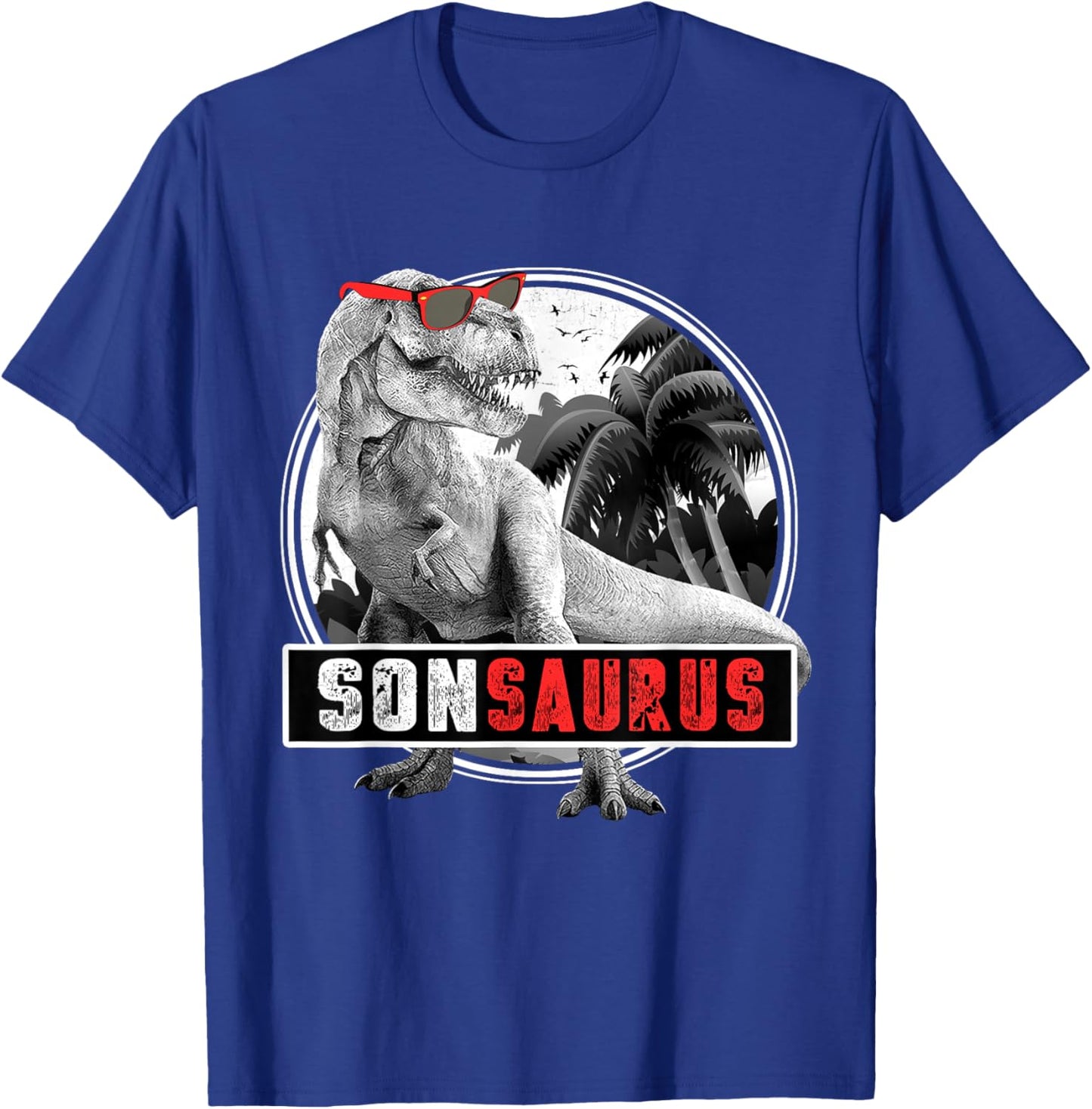 Sonsaurus T-Rex Dinosaur Son Dinosaur Son T-Shirt - T-Shirt | Royal