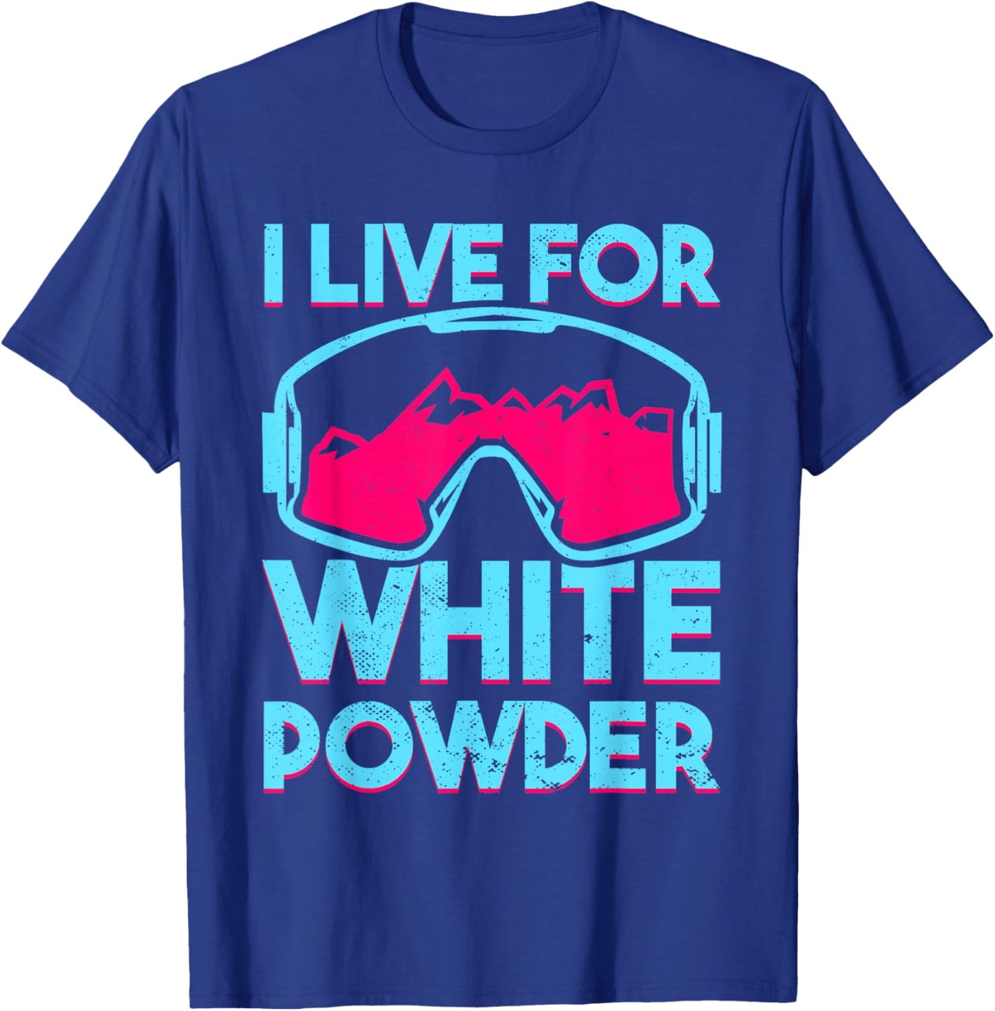 Retro Ski Snowboard Goggles Vintage 80s 90s Skiing Outfit T-Shirt - T-Shirt | Royal