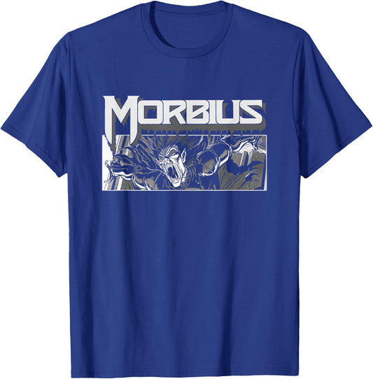 Marvel Morbius Retro Comic 90s T-Shirt - T-Shirt | Royal