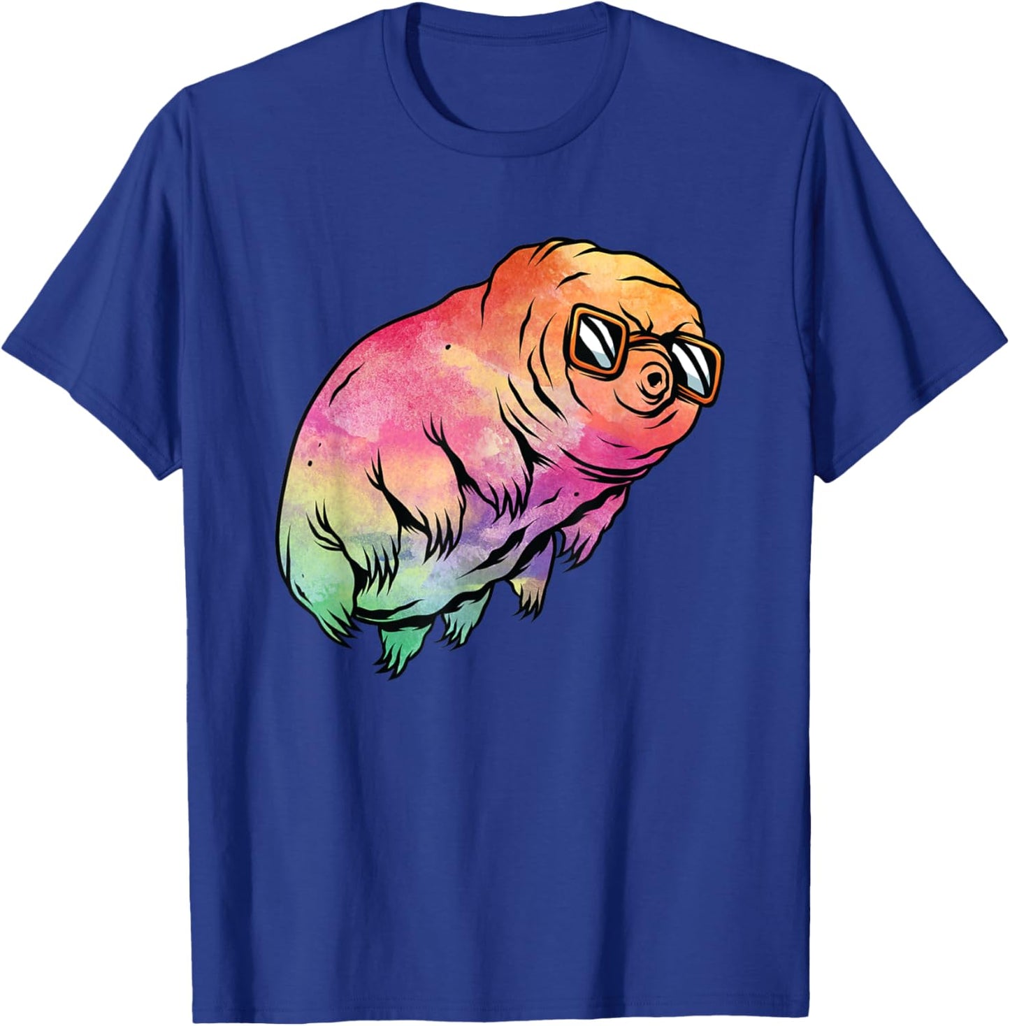 Big Rainbow Water Bear Microbiology Funny Tardigrade T-Shirt - T-Shirt | Royal