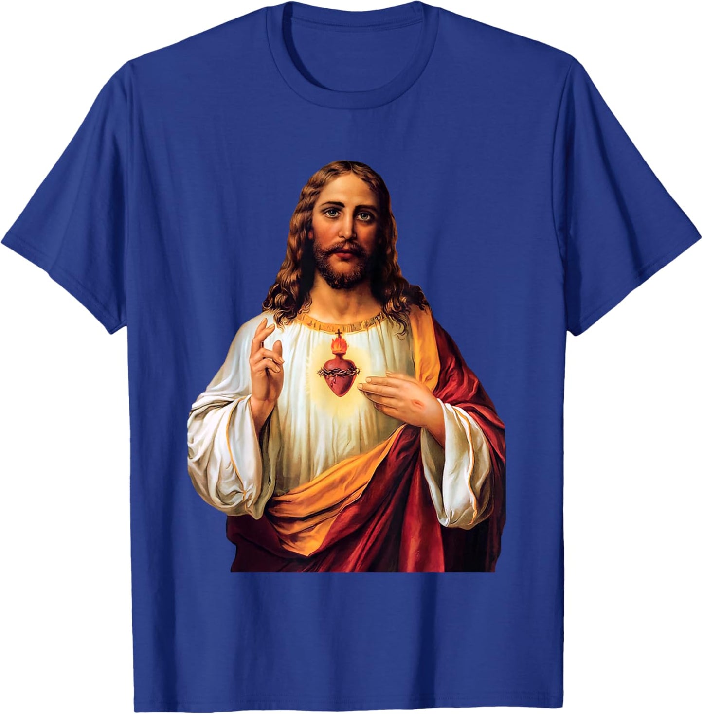 Sacred Heart of Jesus T-Shirt - T-Shirt | Royal
