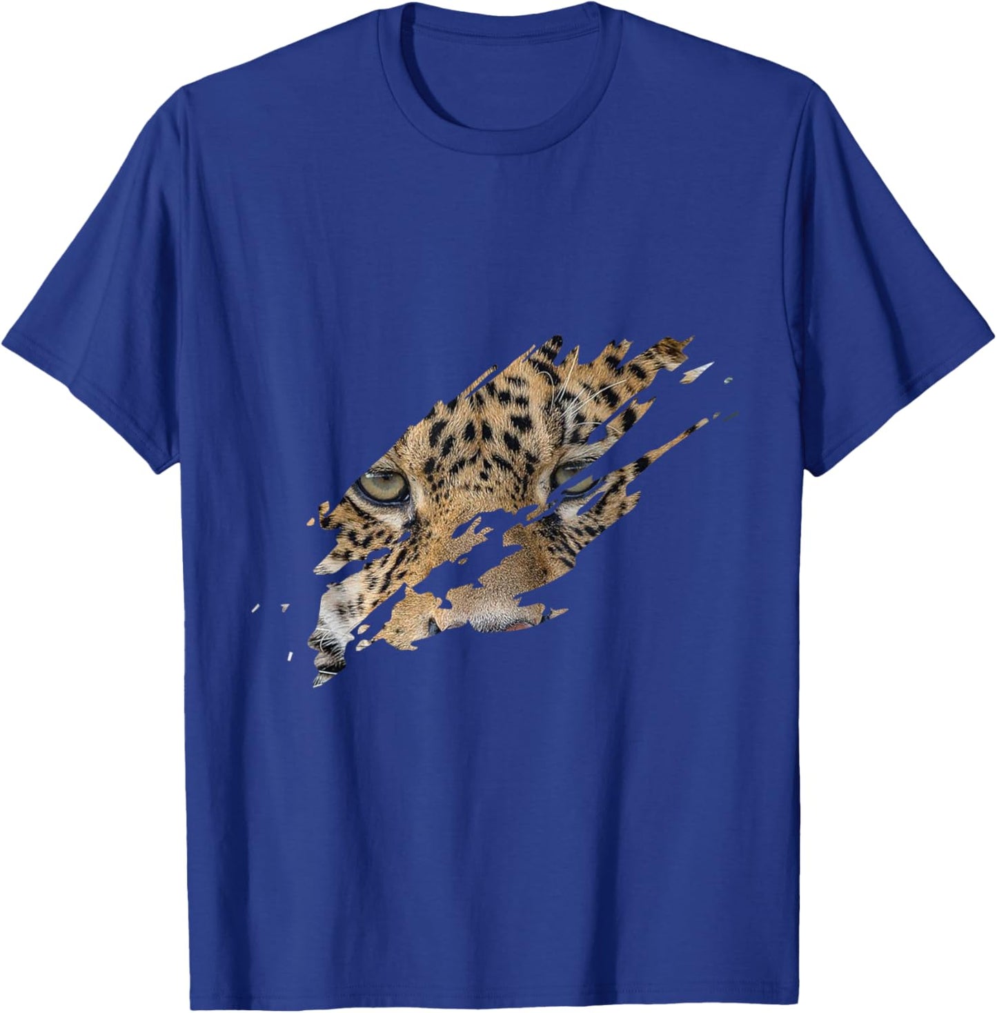 Jaguar Predatory Cat America Silhouette Jaguar Claws Design Men Women T-Shirt - T-Shirt | Royal