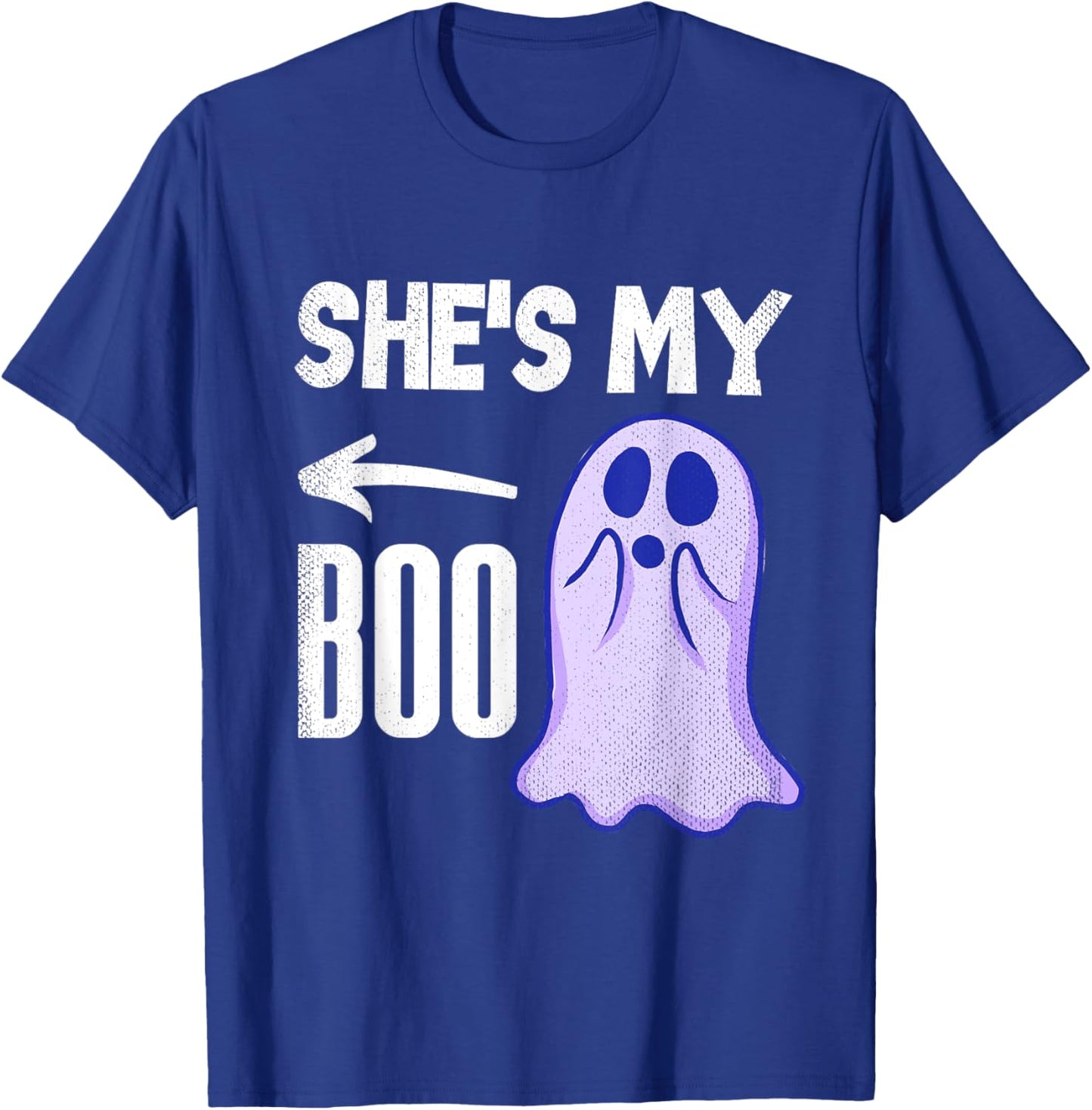 She's My Boo Cute Ghost Matching Couple Halloween Costume T-Shirt - T-Shirt | Royal