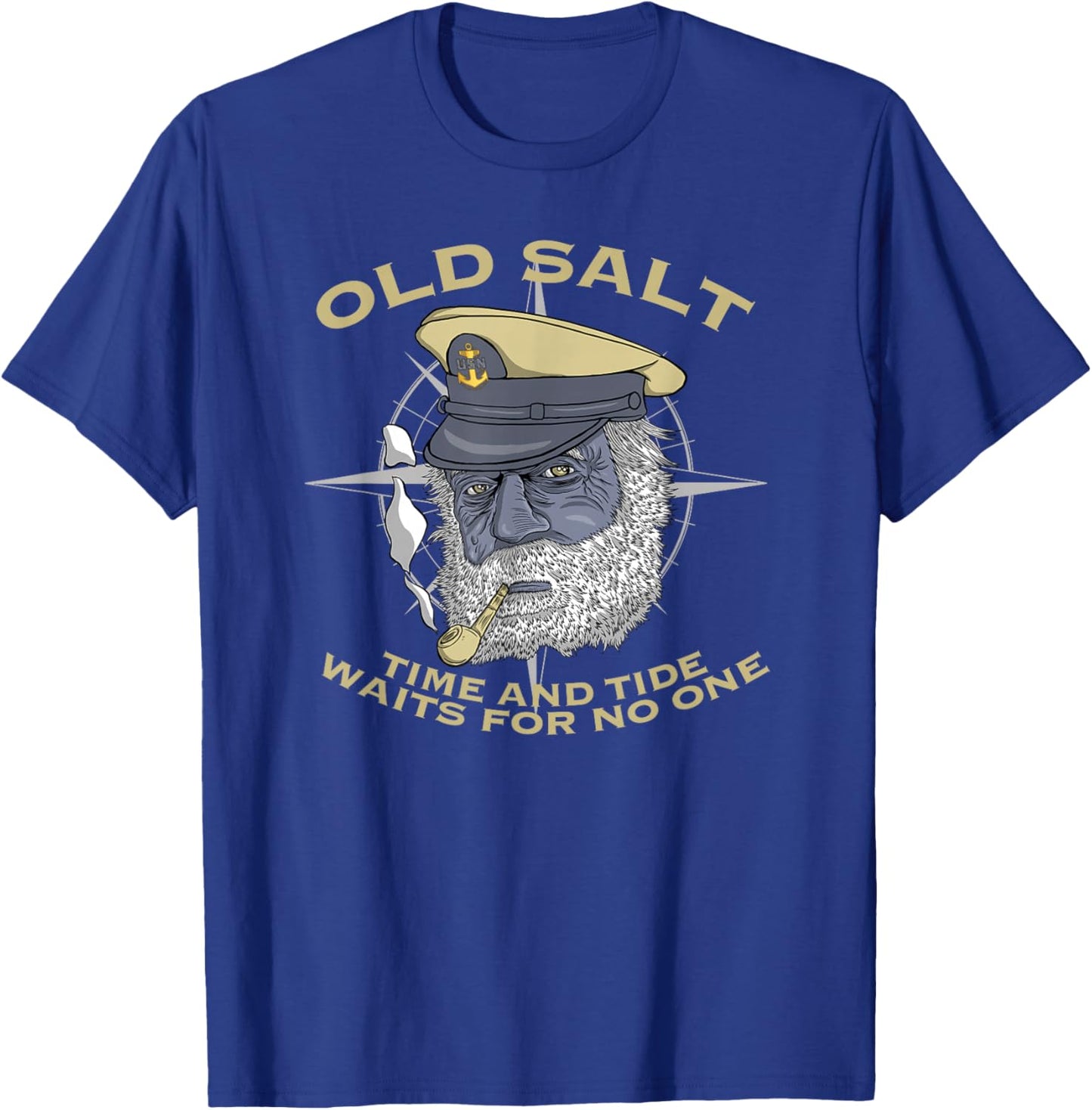 Old Salt Time and Tide Waits for No One T-Shirt - T-Shirt | Royal