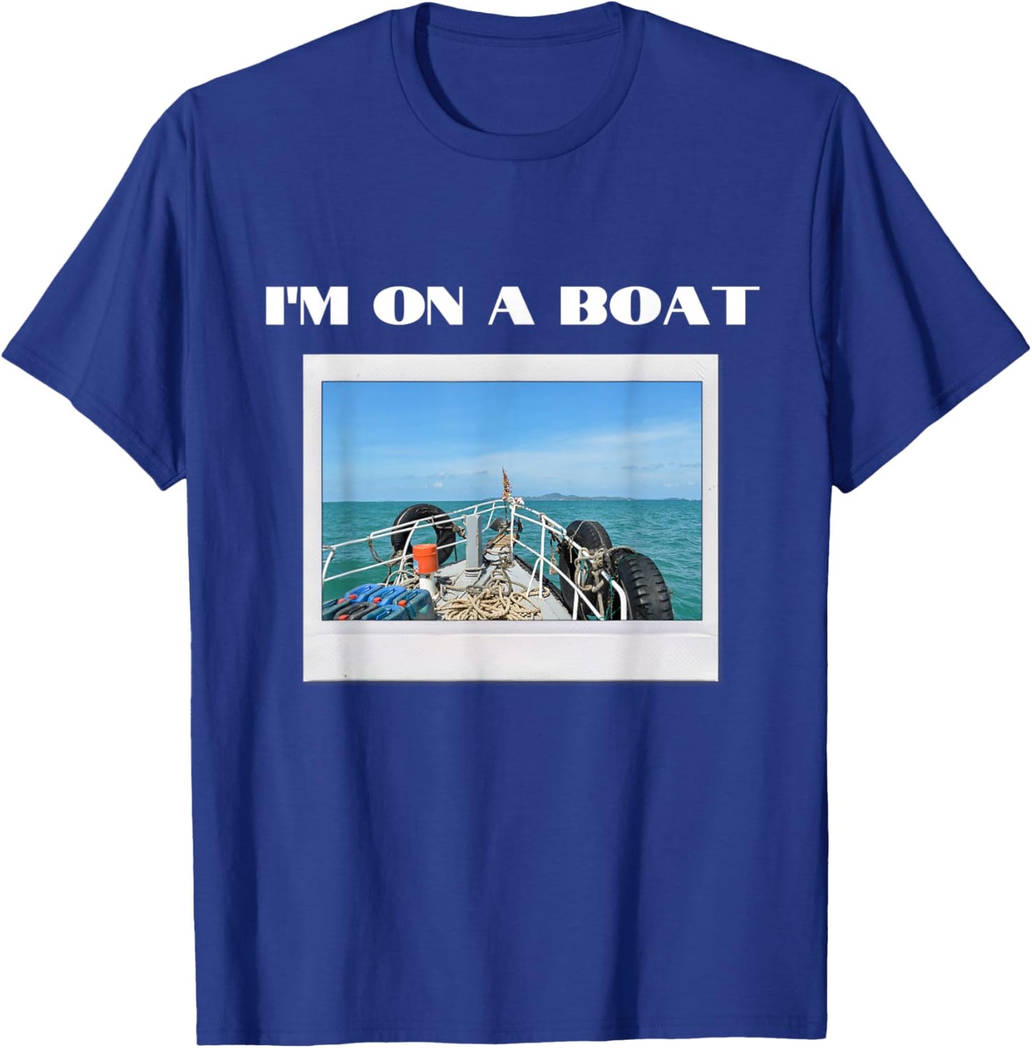 I’m on a boat summer holiday design Women Kids T-Shirt - T-Shirt | Royal