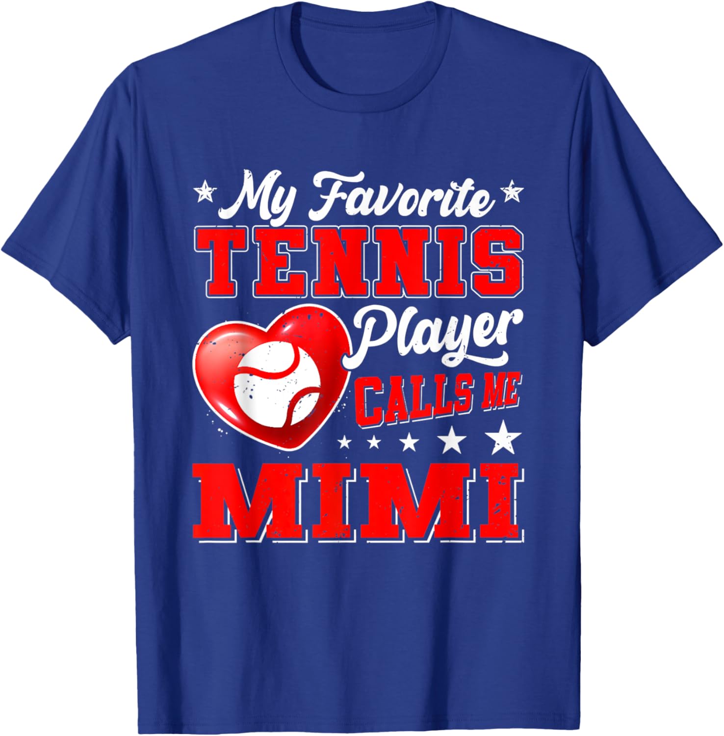Retro My Favorite Tennis Player Calls Me Mimi T-Shirt - T-Shirt | Royal