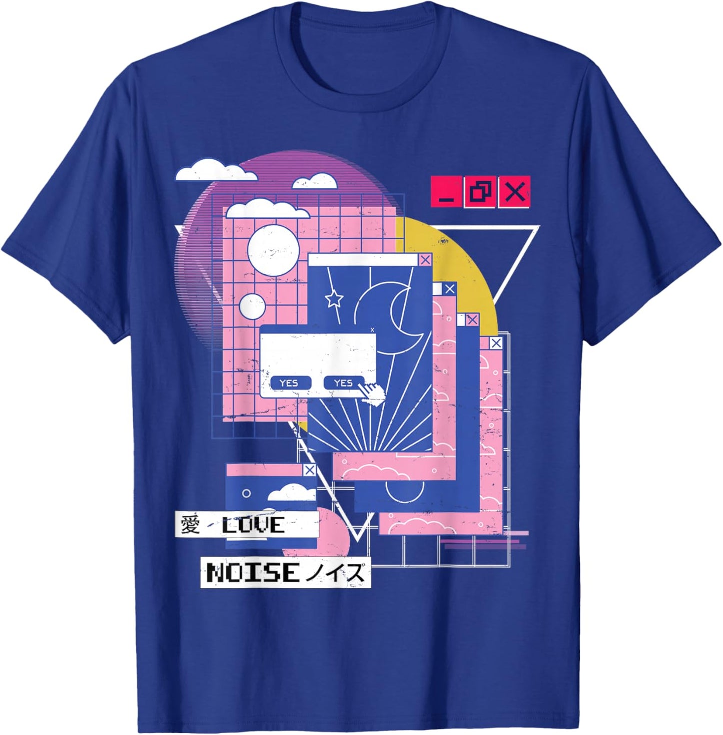 Vaporwave - Aesthetic - Japanese Korean - Computer Tabs T-Shirt - T-Shirt | Royal