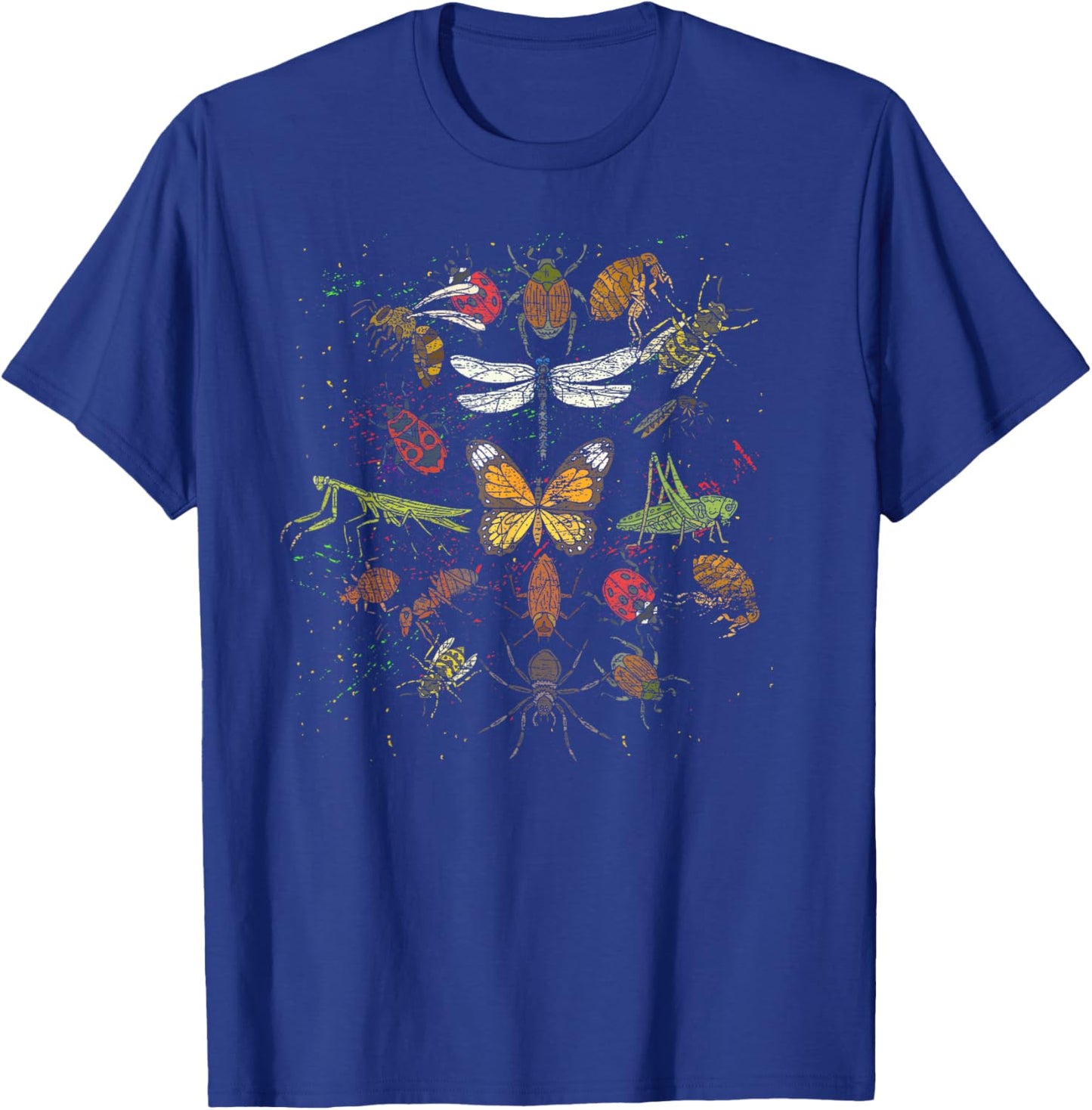 Bug Collection Entomologist Biologist Beetle Insect Bug T-Shirt - T-Shirt | Royal