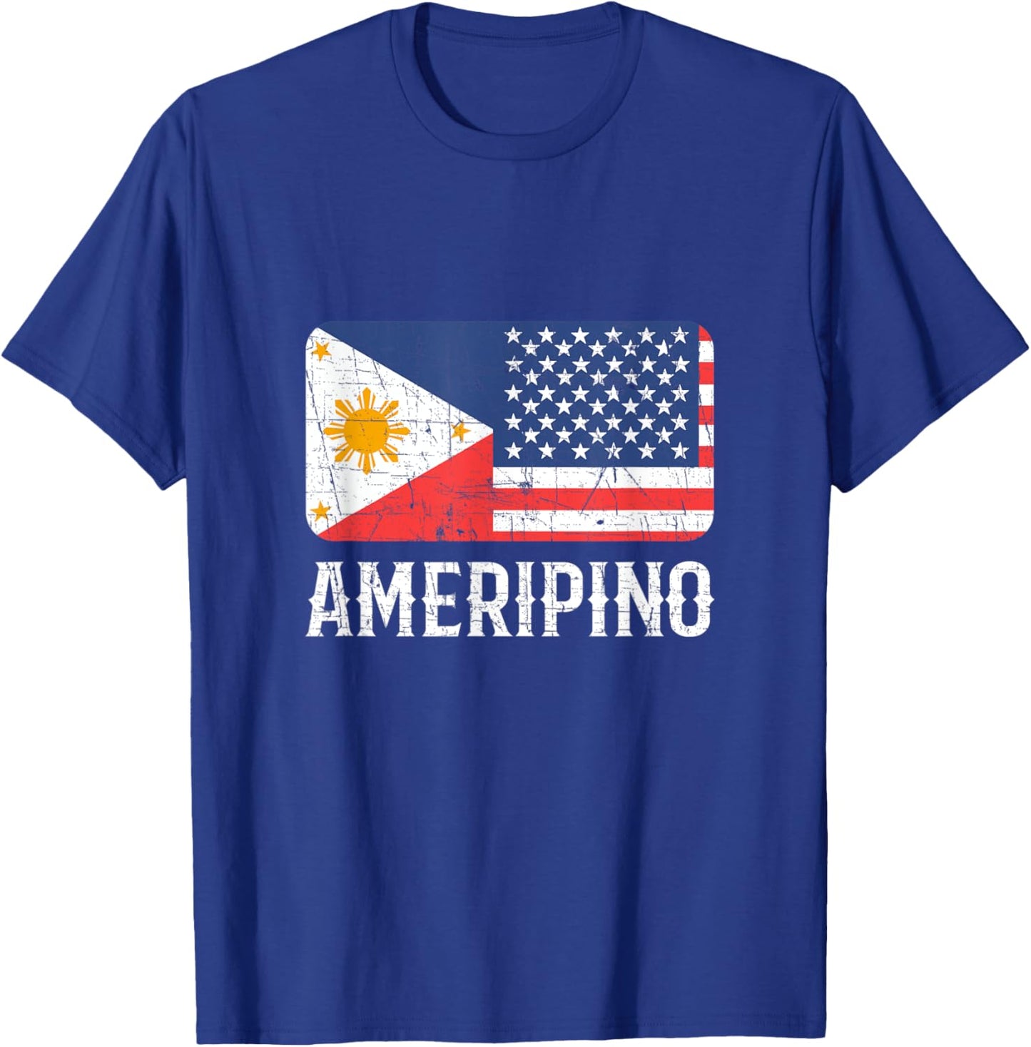 Ameripino Philippines American Filipino T-Shirt - T-Shirt | Royal