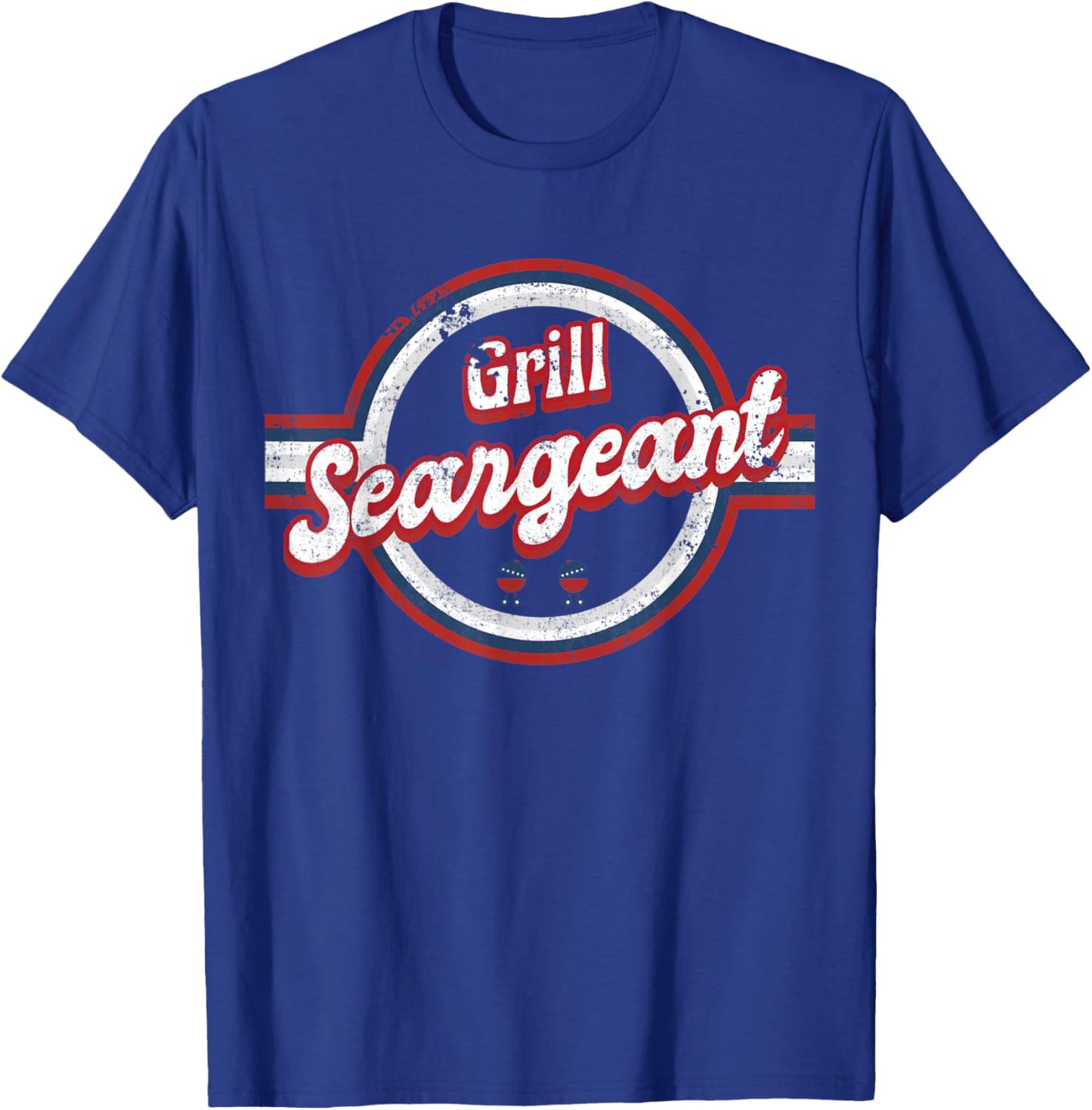 4th of July American Patriotic Grill Seargeant Memorial Day T-Shirt - T-Shirt | Royal