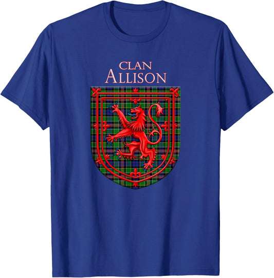 Allison Tartan Scottish Plaid T-Shirt - T-Shirt | Royal