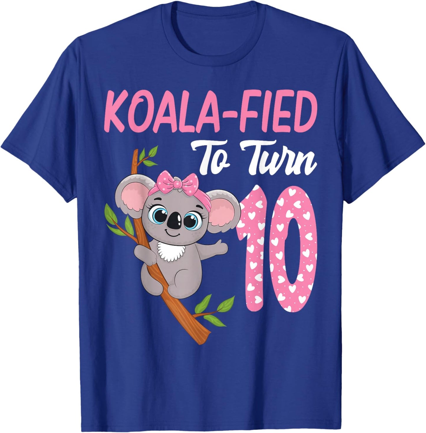 10 Year Old Koala 10th Birthday Party Animal Koala Lover T-Shirt - T-Shirt | Royal