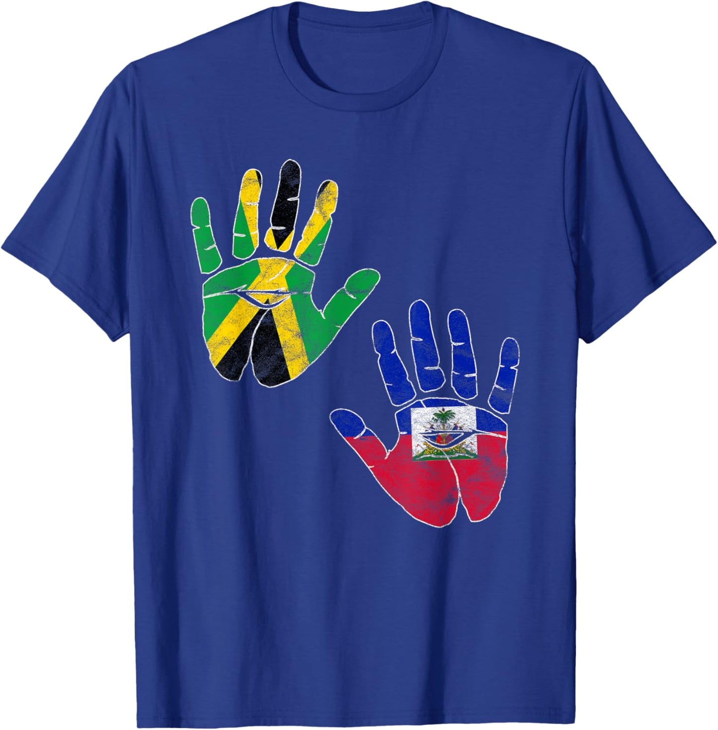 Haiti Haitian America Jamaica Caribbean Combo Mixed Kids T-Shirt - T-Shirt | Royal