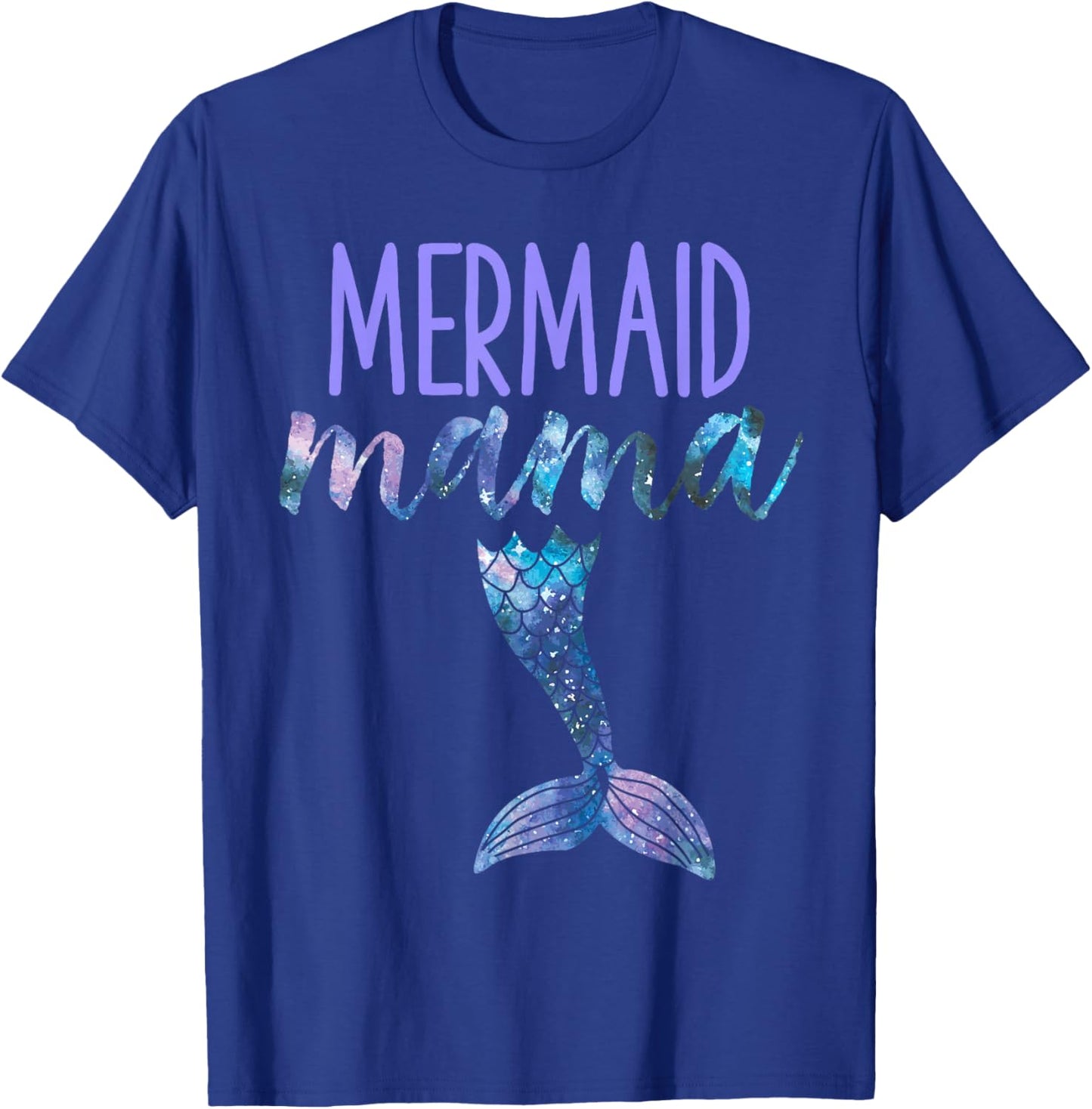 Mermaid Mama Cute Funny Matching Mermaid Birthday Party Small T-Shirt - T-Shirt | Royal