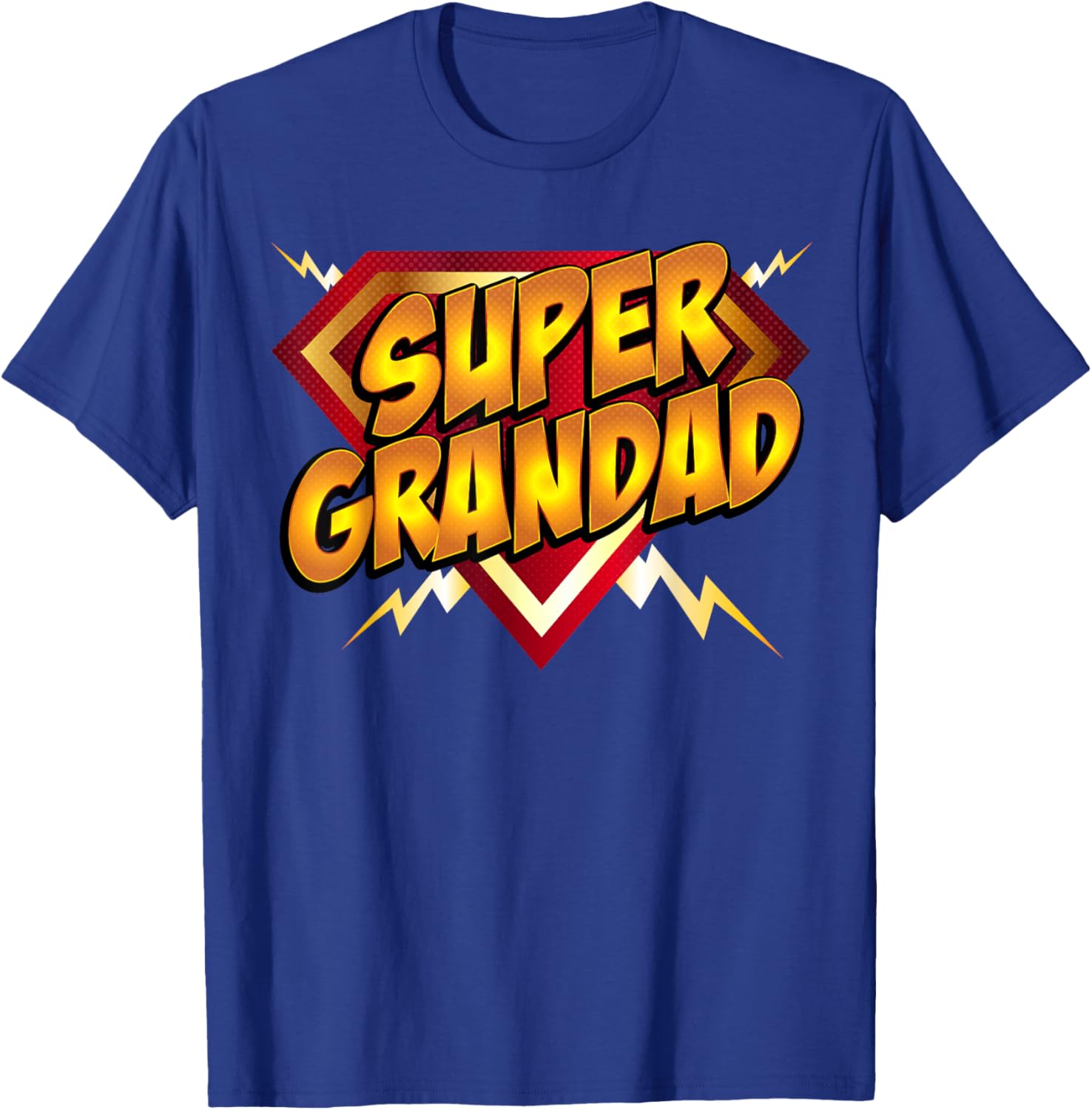 Super Grandad Superhero Grandfather Father's Day T-Shirt - T-Shirt | Royal