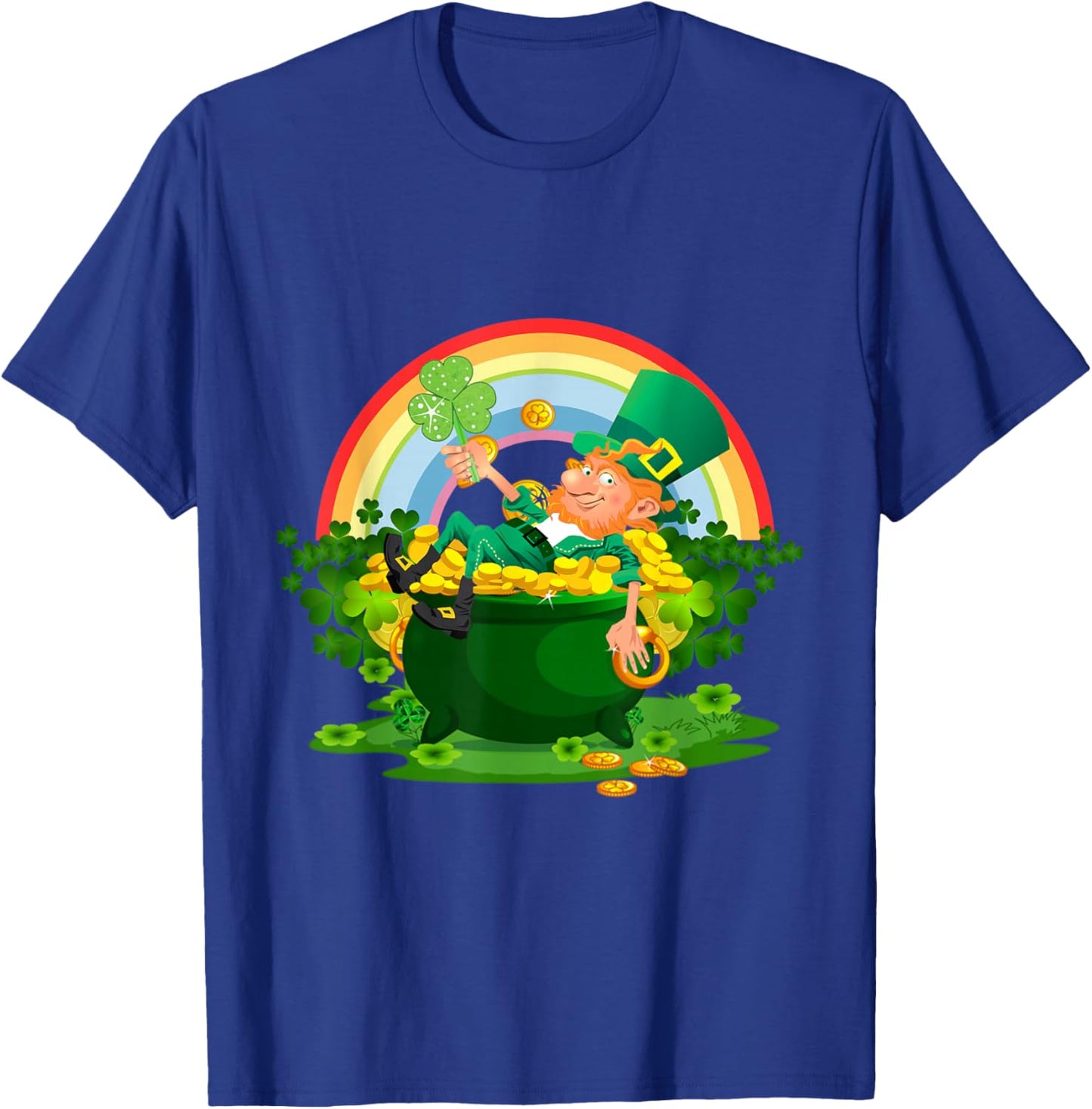 Funny Leprechaun Boys Girls Men Women St. Patty's Day Humor T-Shirt - T-Shirt | Royal