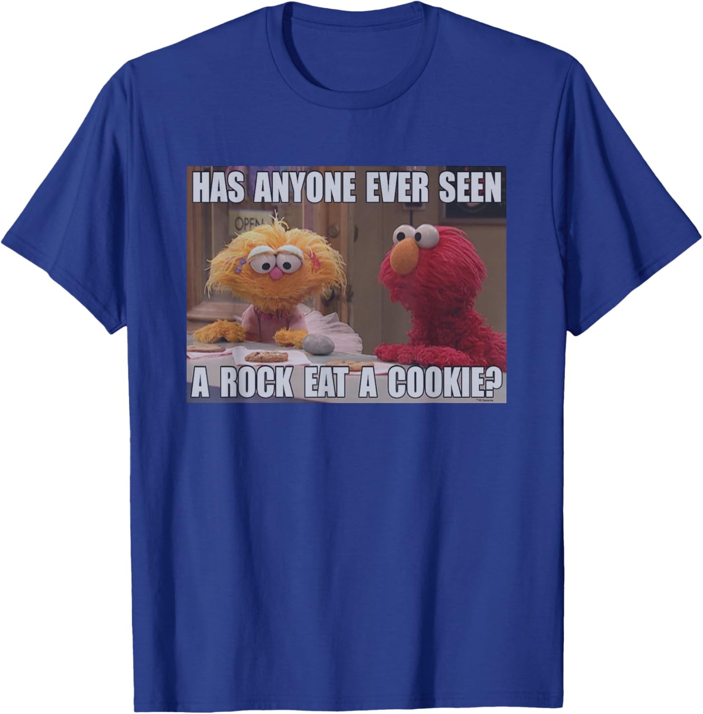 Sesame Street Rock Eat A Cookie T-Shirt - T-Shirt | Royal