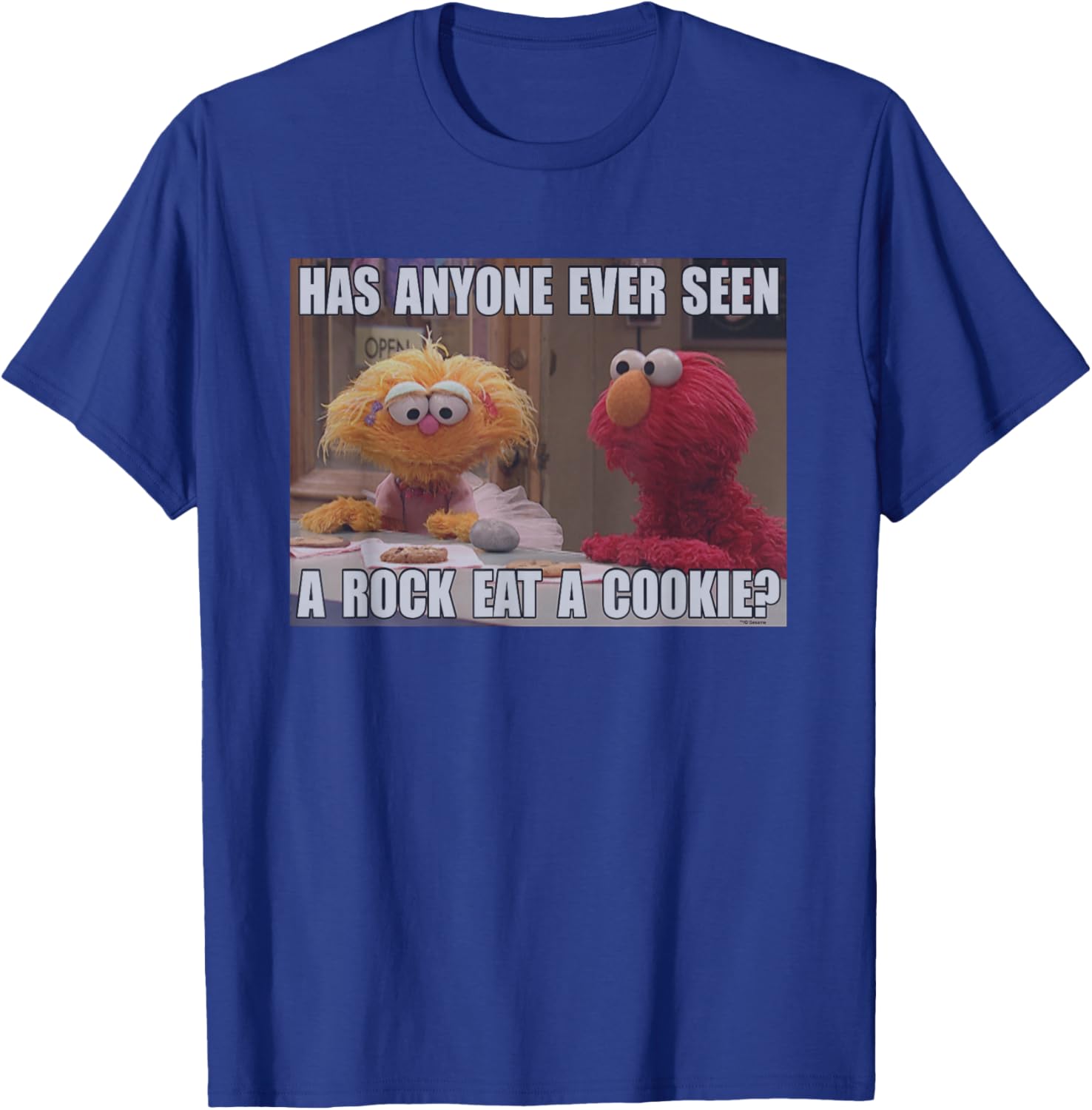 Sesame Street Rock Eat A Cookie T-Shirt - T-Shirt | Royal