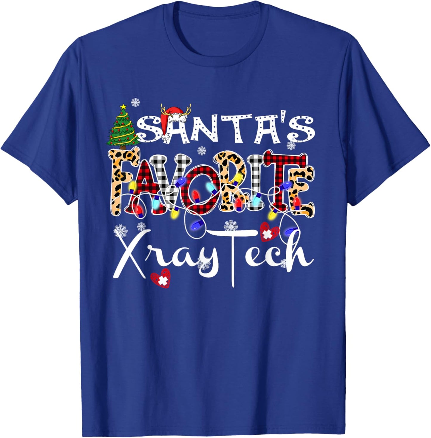 Merry Christmas Santa's Favorite Xray Tech Xmas Light T-Shirt - T-Shirt | Royal