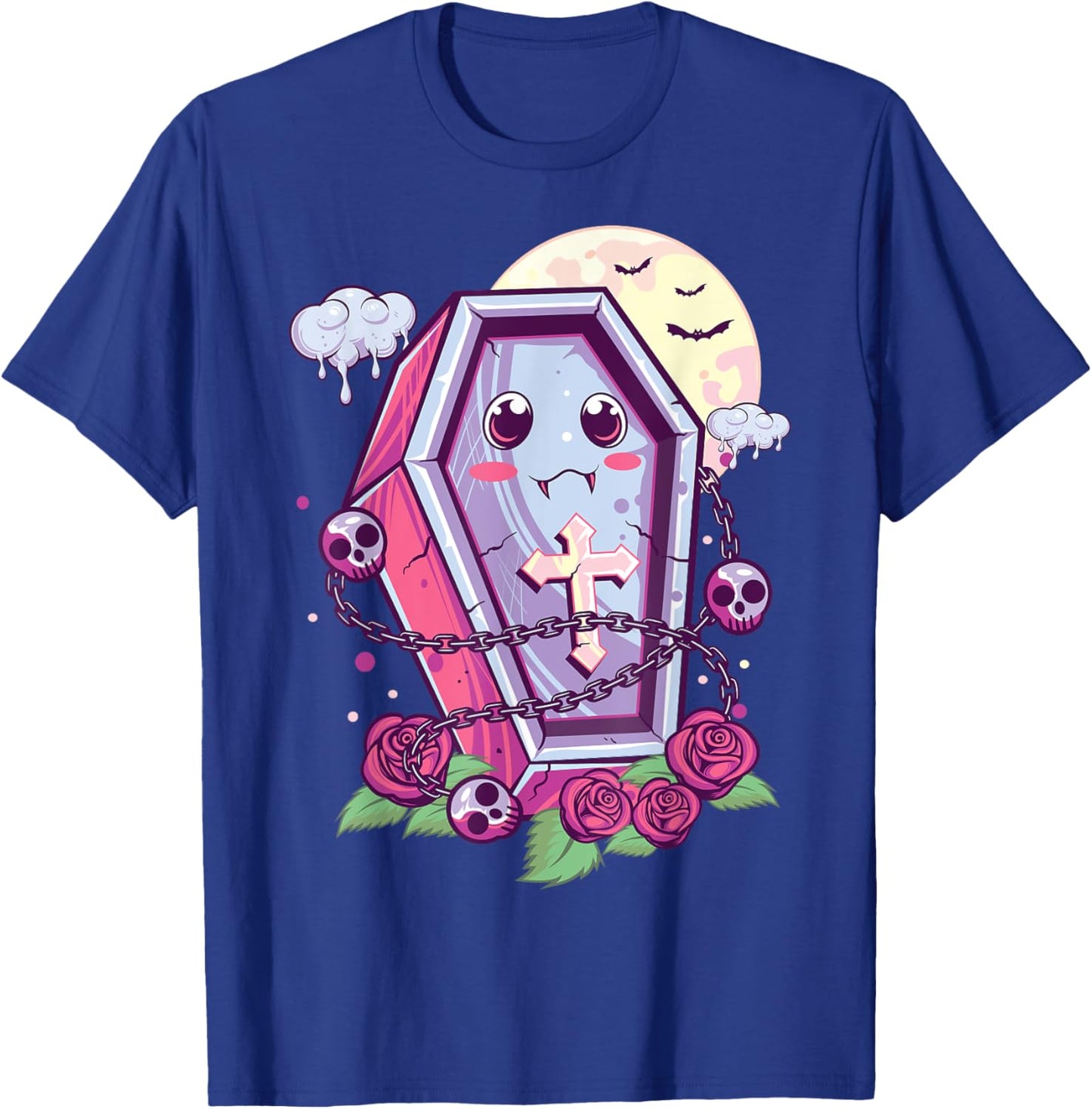 Kawaii Pastel Goth Cute Creepy Coffin Menhera Occult Nu Goth T-Shirt - T-Shirt | Royal