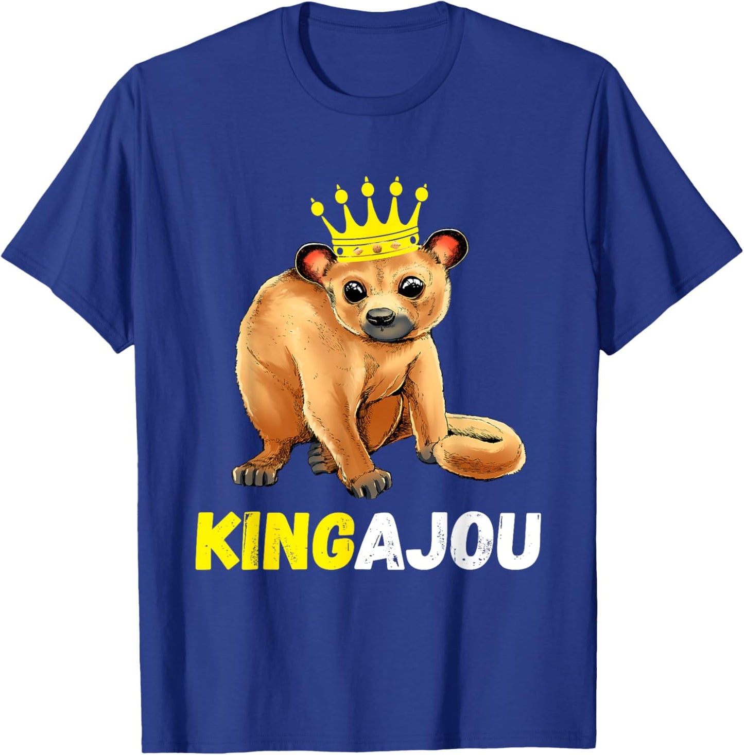 Kinkajou King Crown Throne Prehensile Animal Night Ape T-Shirt - T-Shirt | Royal