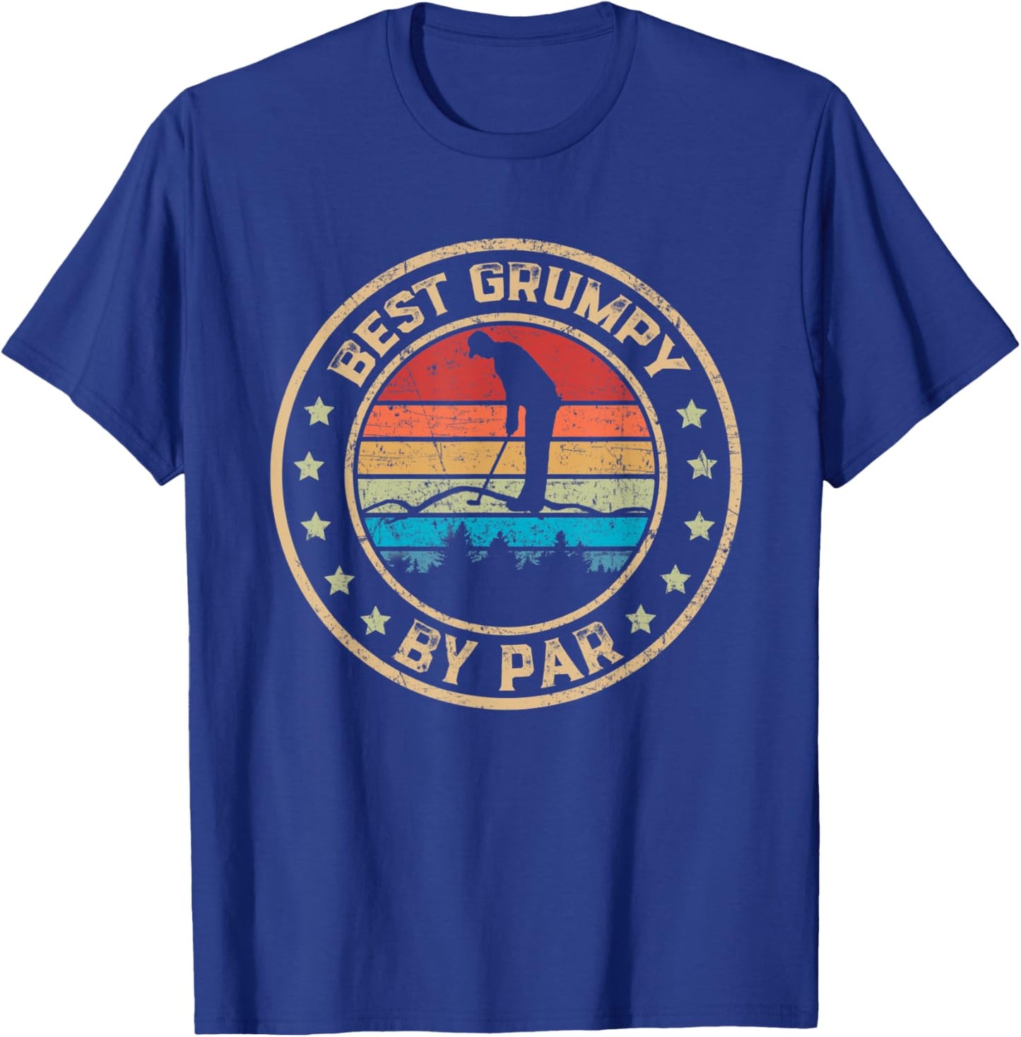 Best Grumpy By Par Father's Day Golf T-Shirt - T-Shirt | Royal