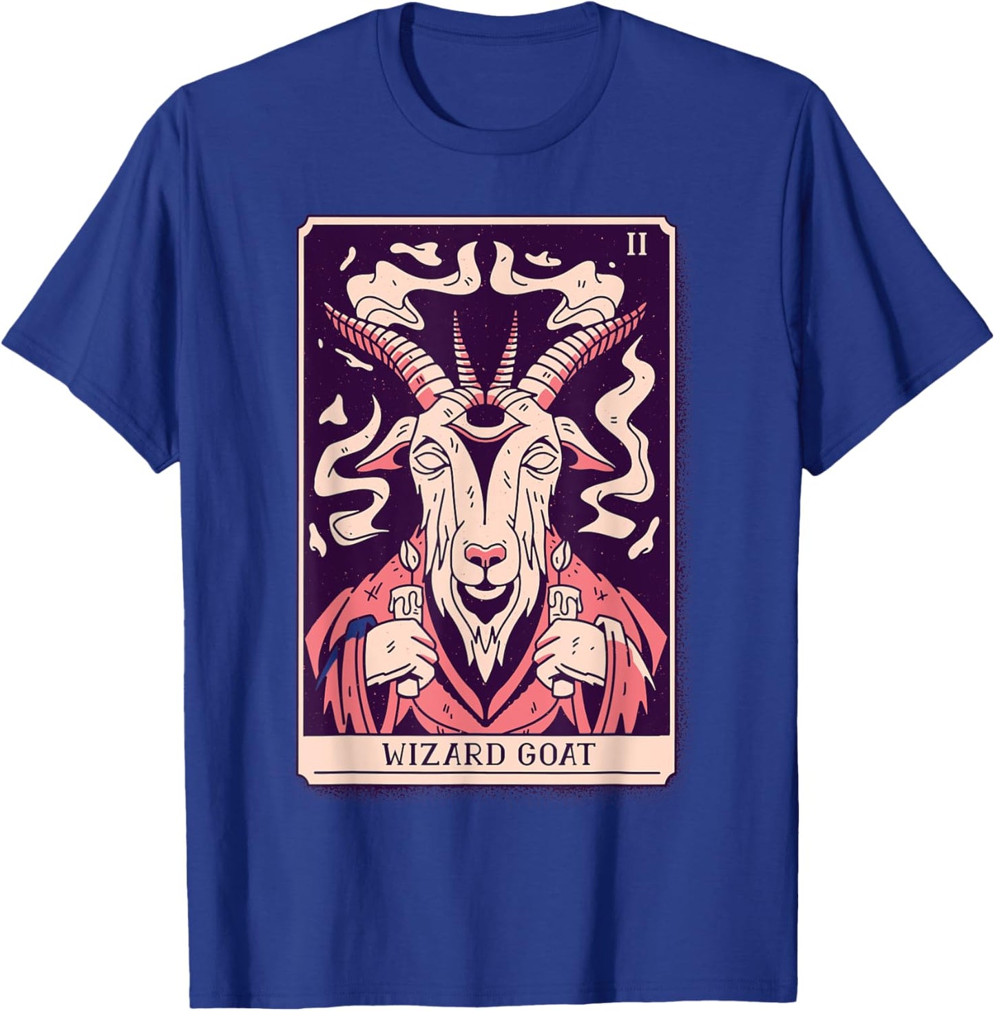 Tarot Card Goat Wizard Devil Gothic Magic, Occult T-Shirt - T-Shirt | Royal