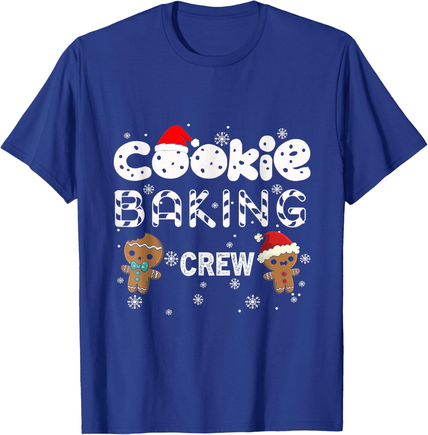 Cookie Baking Crew Gingerbread Christmas Costume Pajamas T-Shirt - T-Shirt | Royal