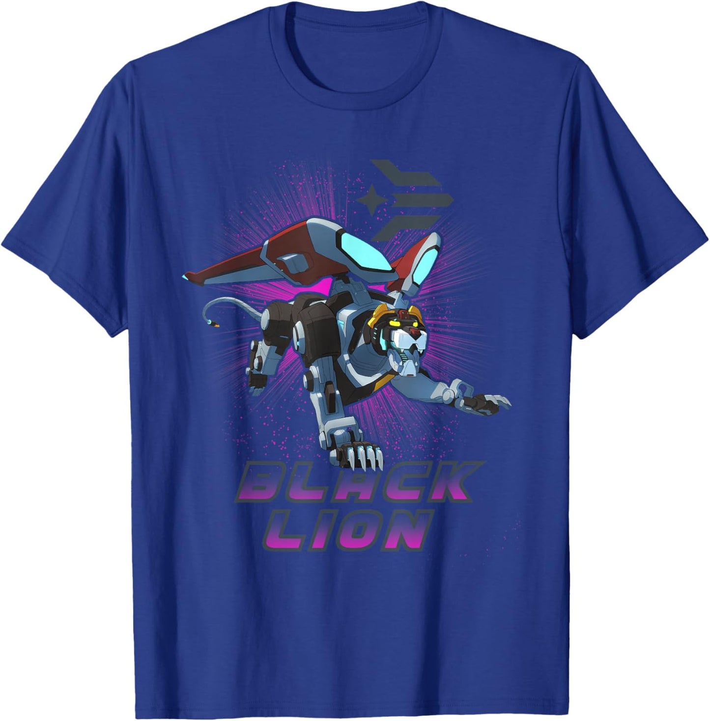 Voltron: Legendary Defender Black Lion Logo T-Shirt - T-Shirt | Royal