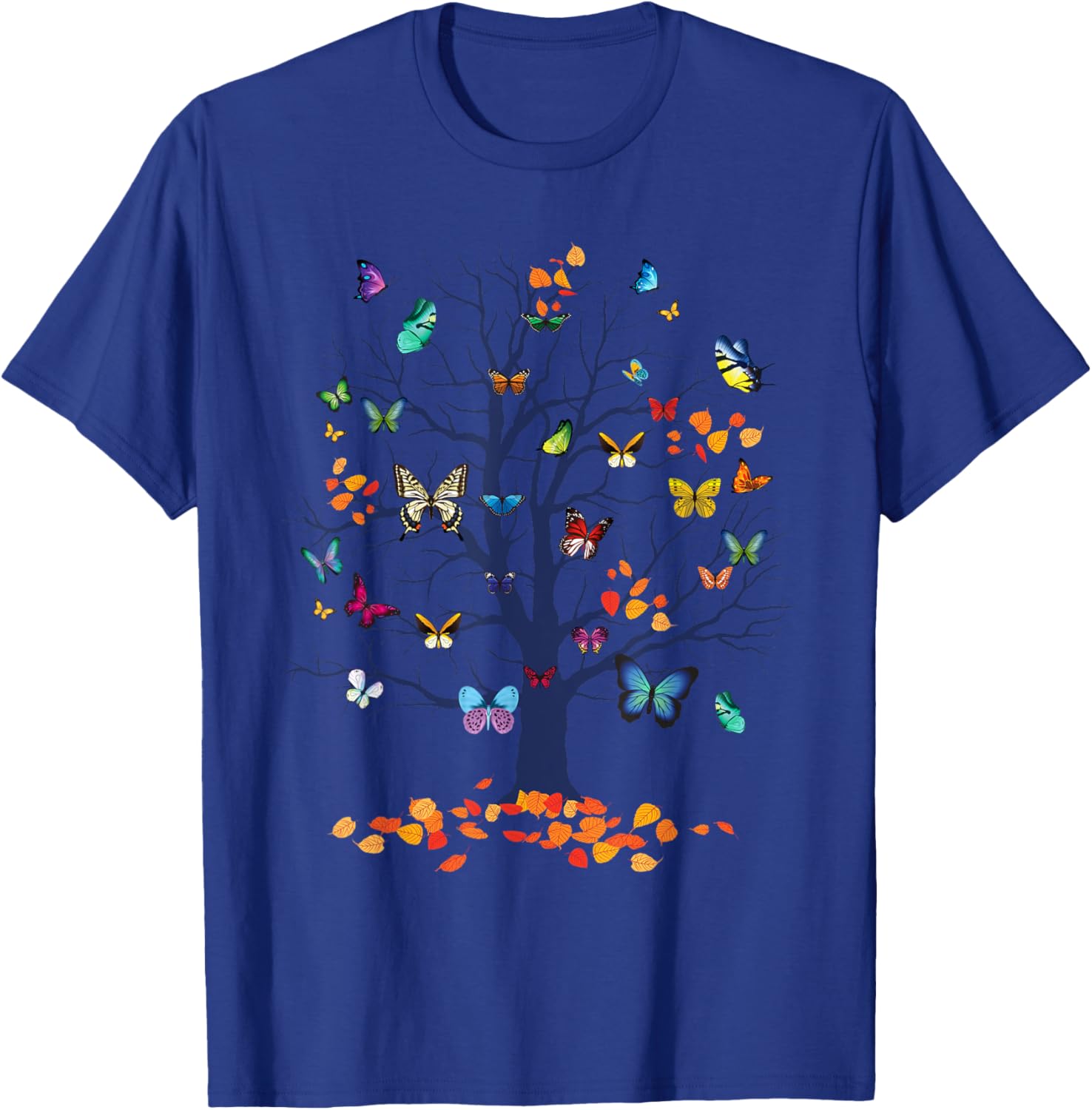 Butterfly Tree - Lepidopterist Butterfly Lover Butterflies T-Shirt - T-Shirt | Royal