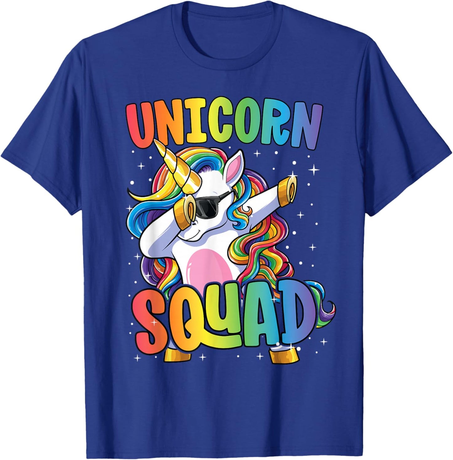 Unicorn Squad Shirt Boys Girls Dabbing Unicorn T-Shirt - T-Shirt | Royal