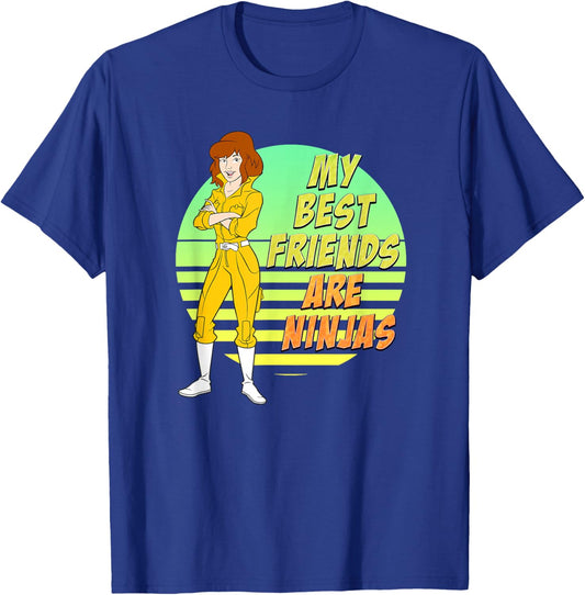 April O'Neil - My Best Friends are Ninjas T-Shirt - T-Shirt | Royal
