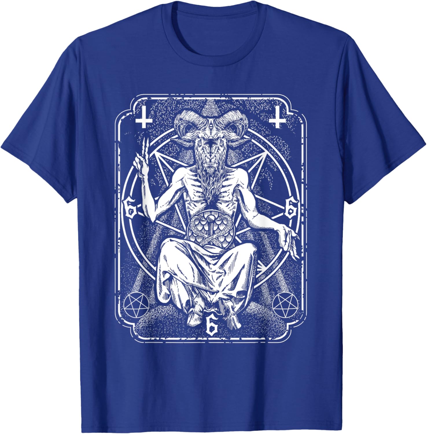 Baphomet Tarot Card Devil Evil Occult T-Shirt - T-Shirt | Royal