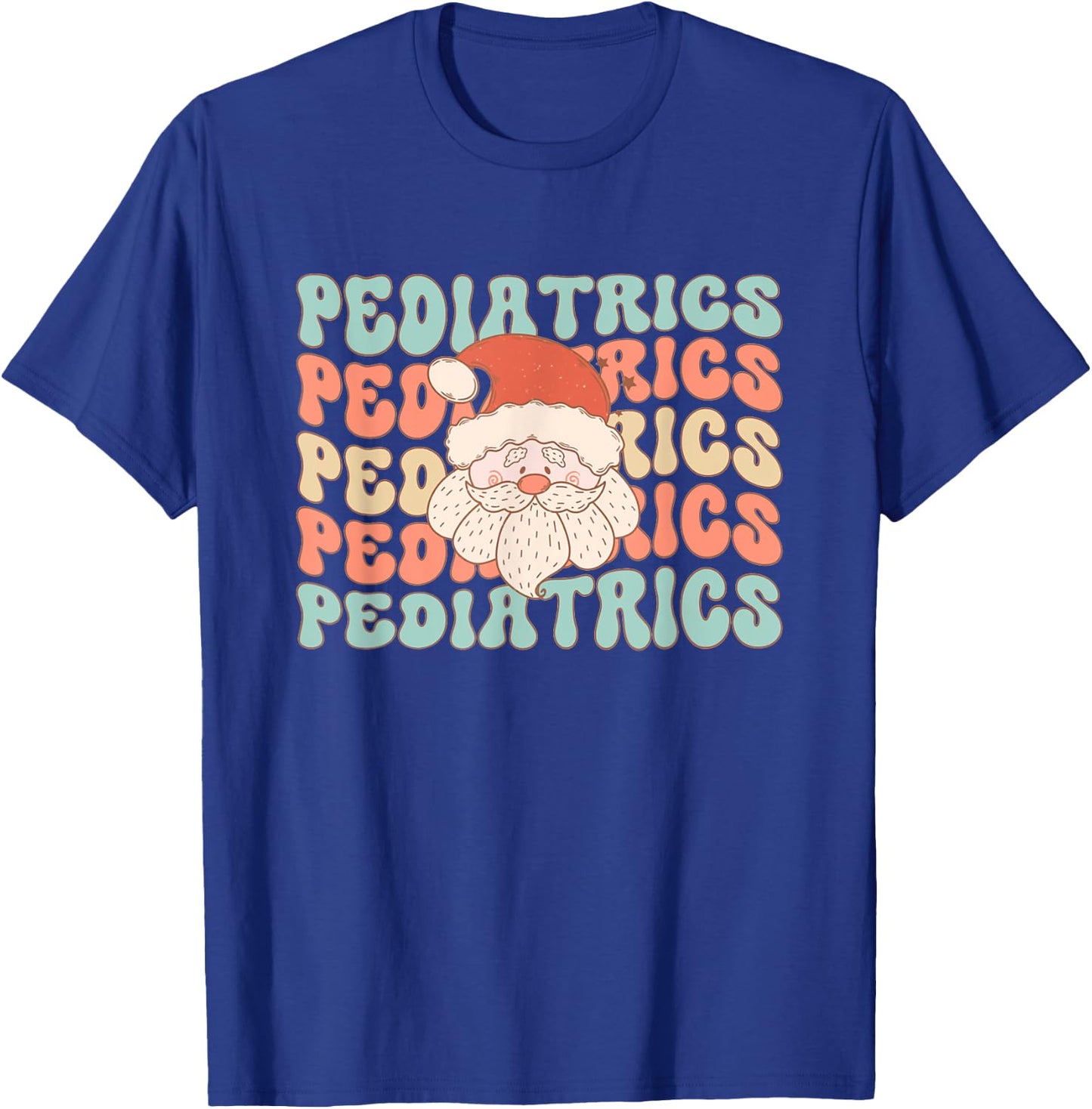 Retro Vintage Pediatric Christmas Santa Pediatric Emergency T-Shirt - T-Shirt | Royal