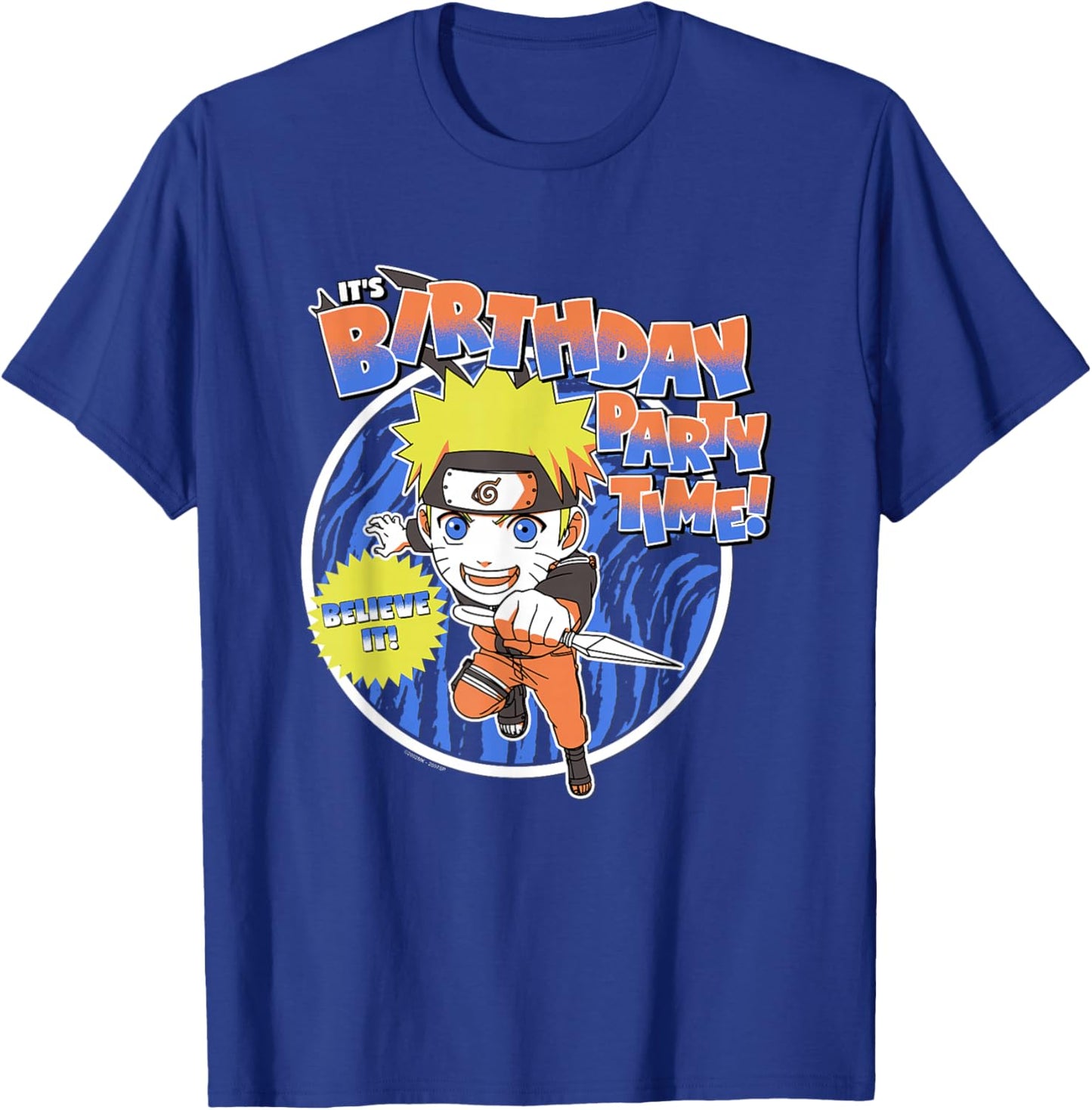 Naruto Shippuden Birthday Party Anime T-Shirt - T-Shirt | Royal