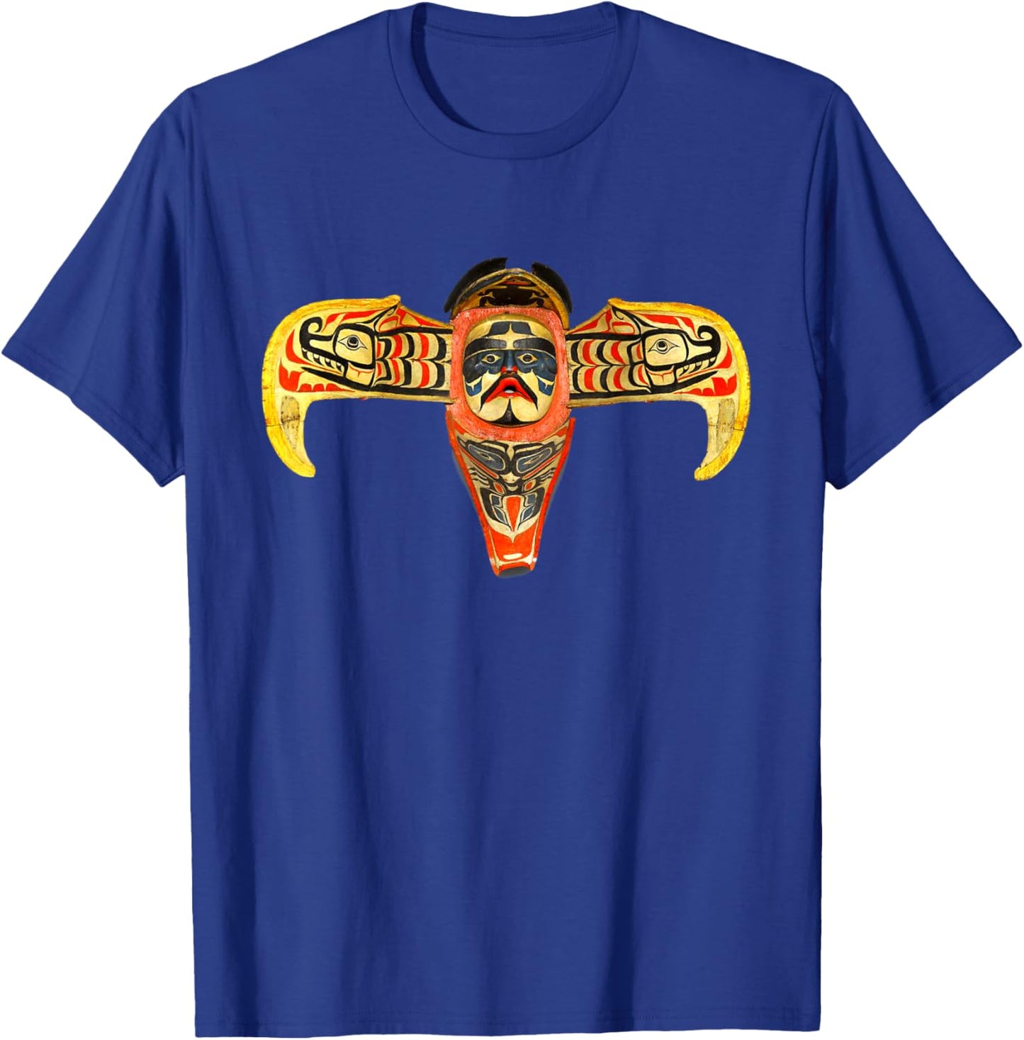 Northwest Thunderbird Mask Native American Indian Totem Gift T-Shirt - T-Shirt | Royal