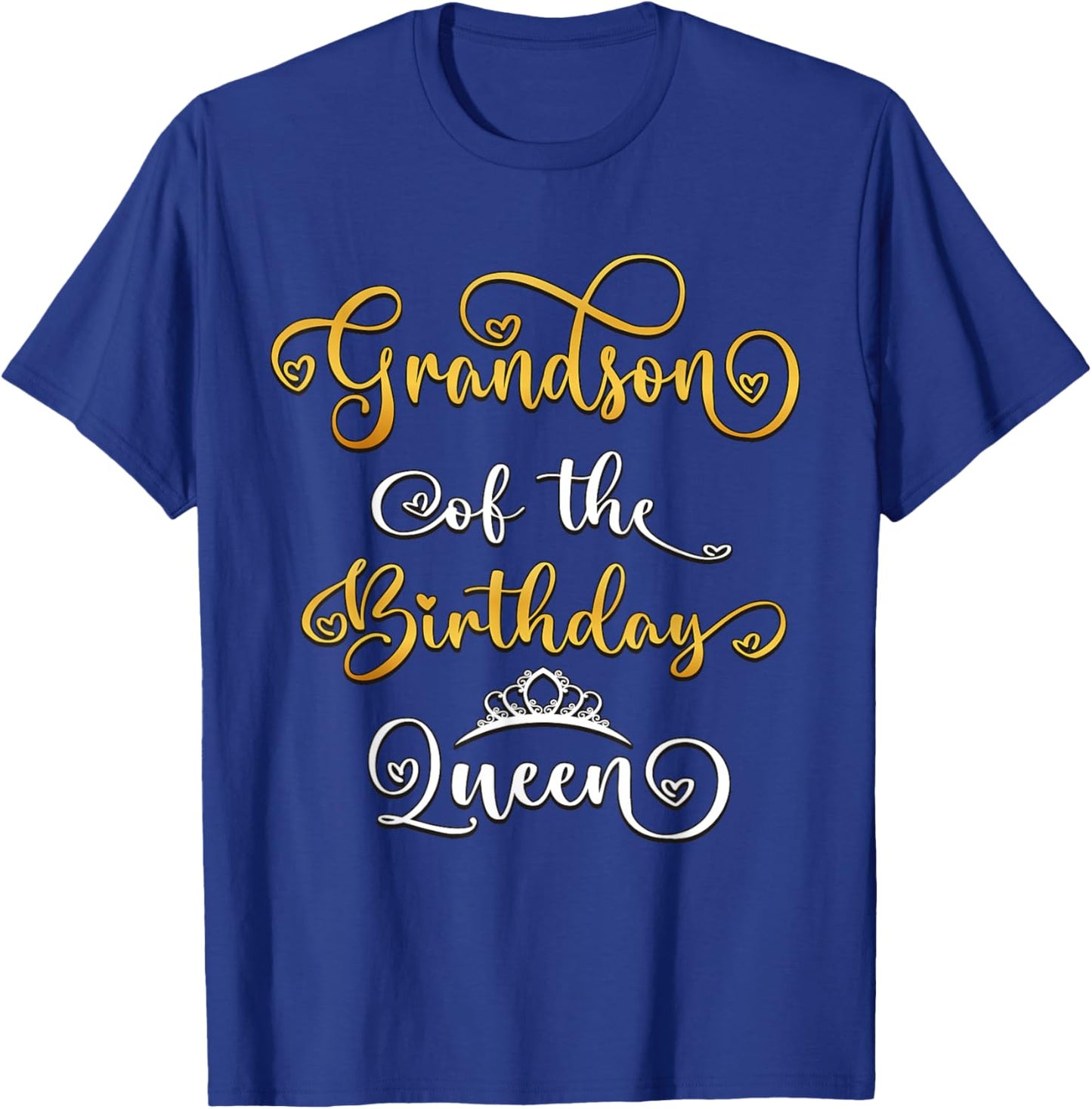 Grandson Of The Birthday Queen Bday Party T-Shirt - T-Shirt | Royal