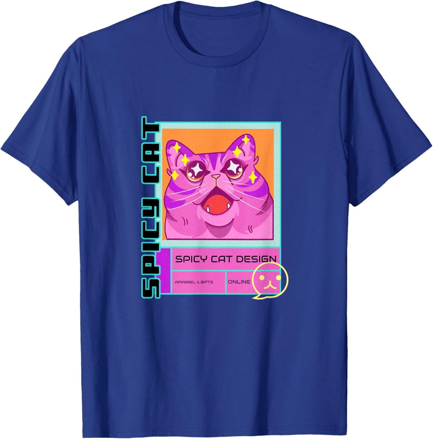 SPICY CAT DESIGN OFFICIAL LOGO CRAZY KITTY MASCOTT Women T-Shirt - T-Shirt | Royal
