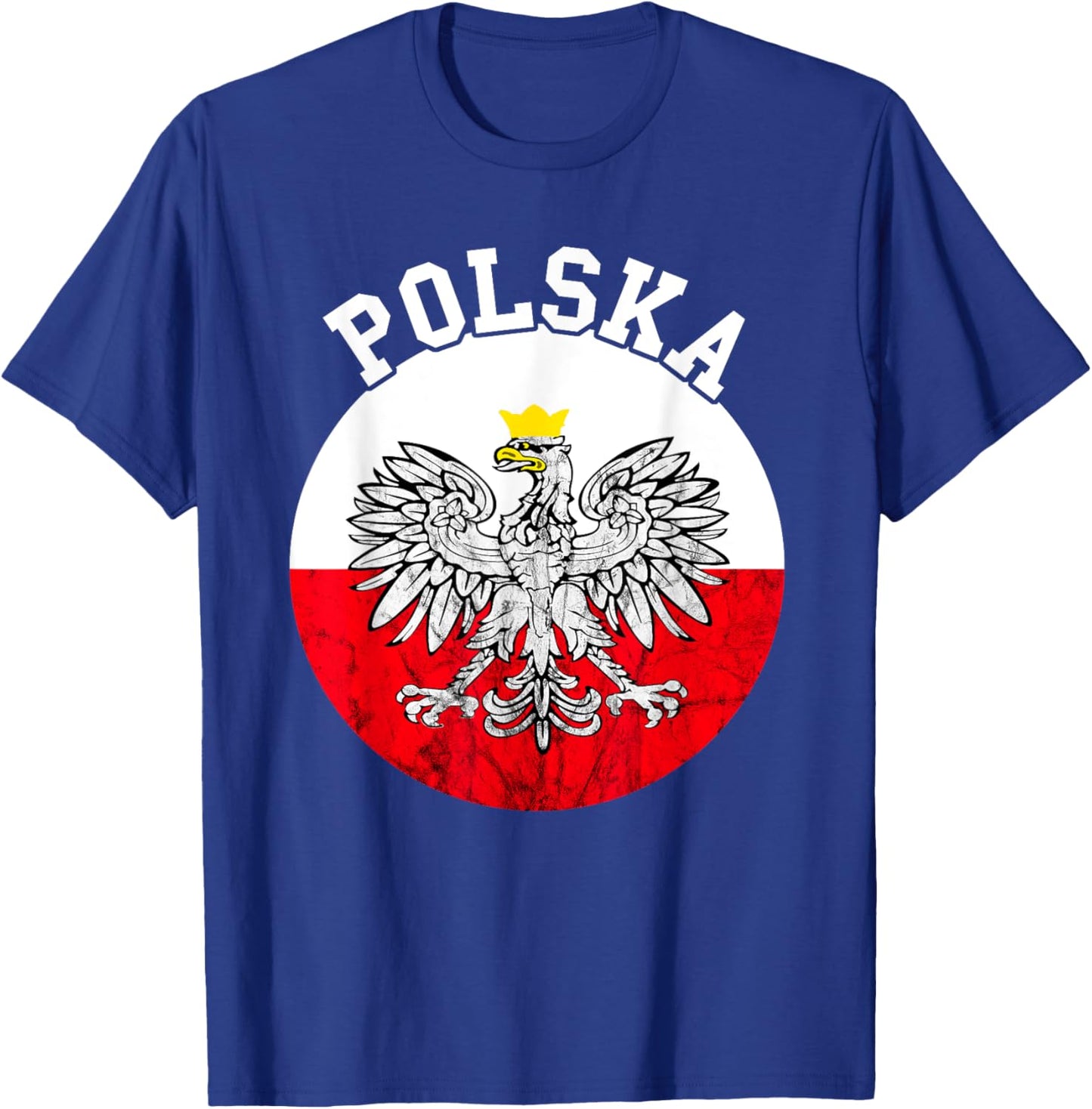Poland Flag Polish Eagle Polish Pride Polska Polish Roots T-Shirt - T-Shirt | Royal