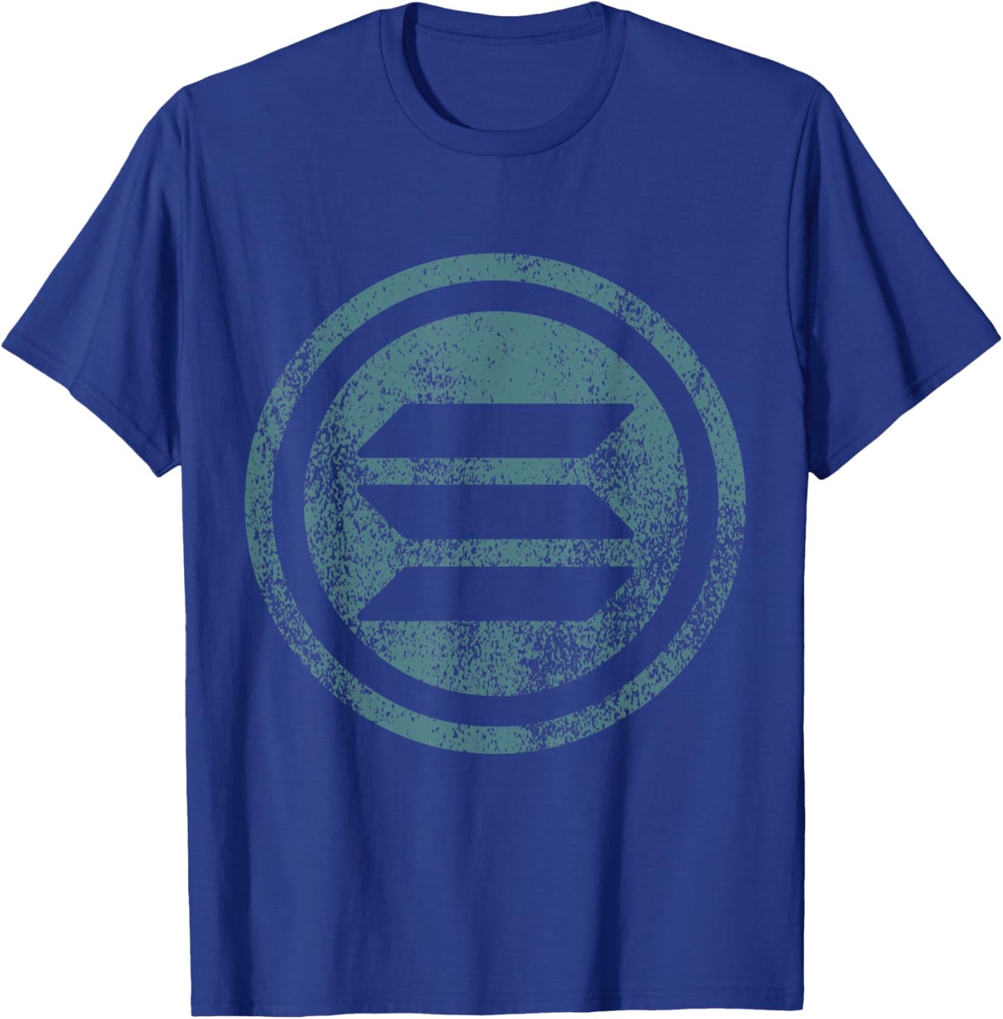Vintage Solana SOL Logo Crypto Blockchain | Solana T-Shirt - T-Shirt | Royal