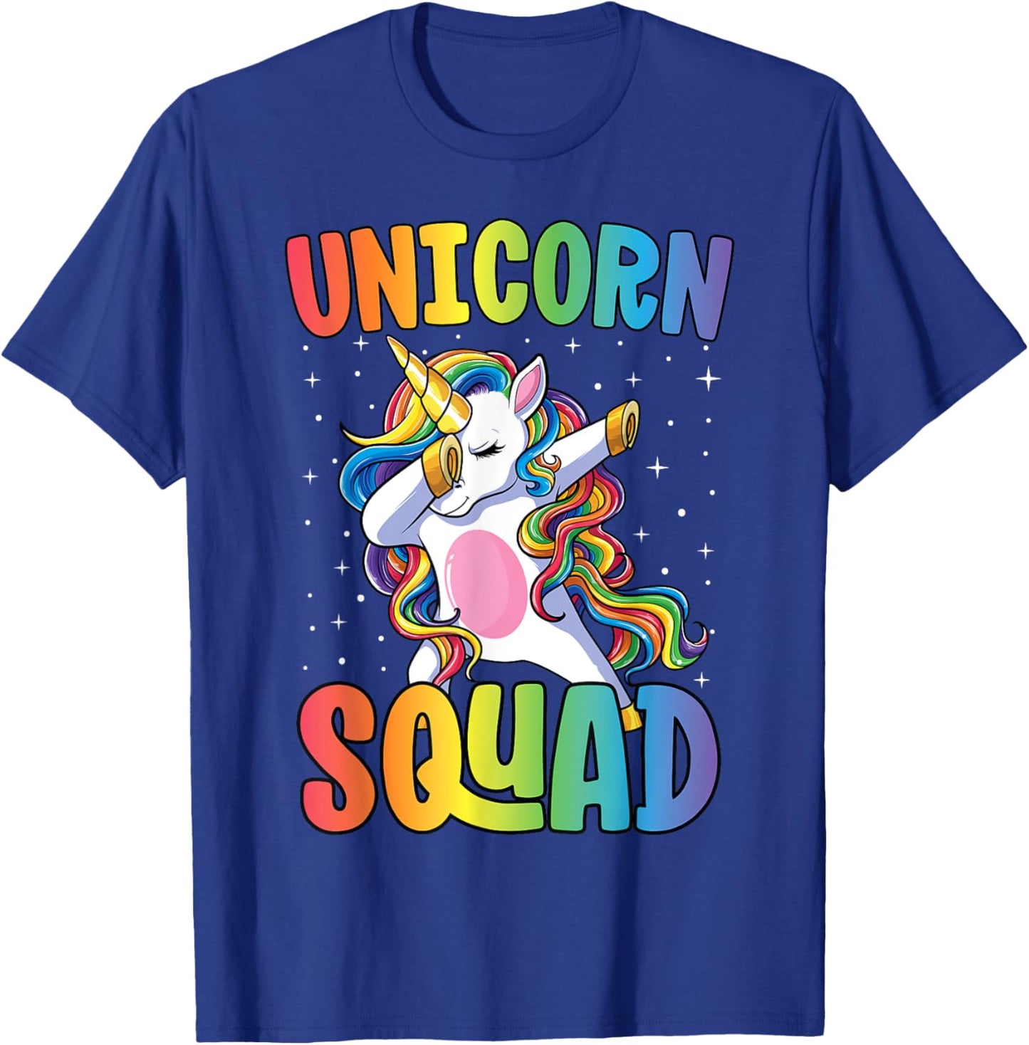 Dabbing Unicorn Shirt Girls Kids Matching Unicorn Squad T-Shirt - T-Shirt | Royal